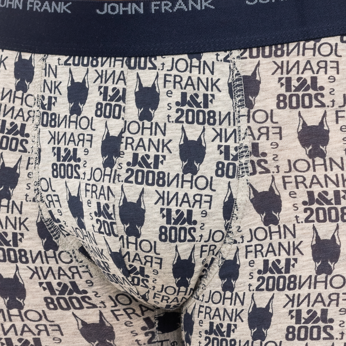 John Frank Boxershorts JFB108-DOG-GREY herr – bild 5