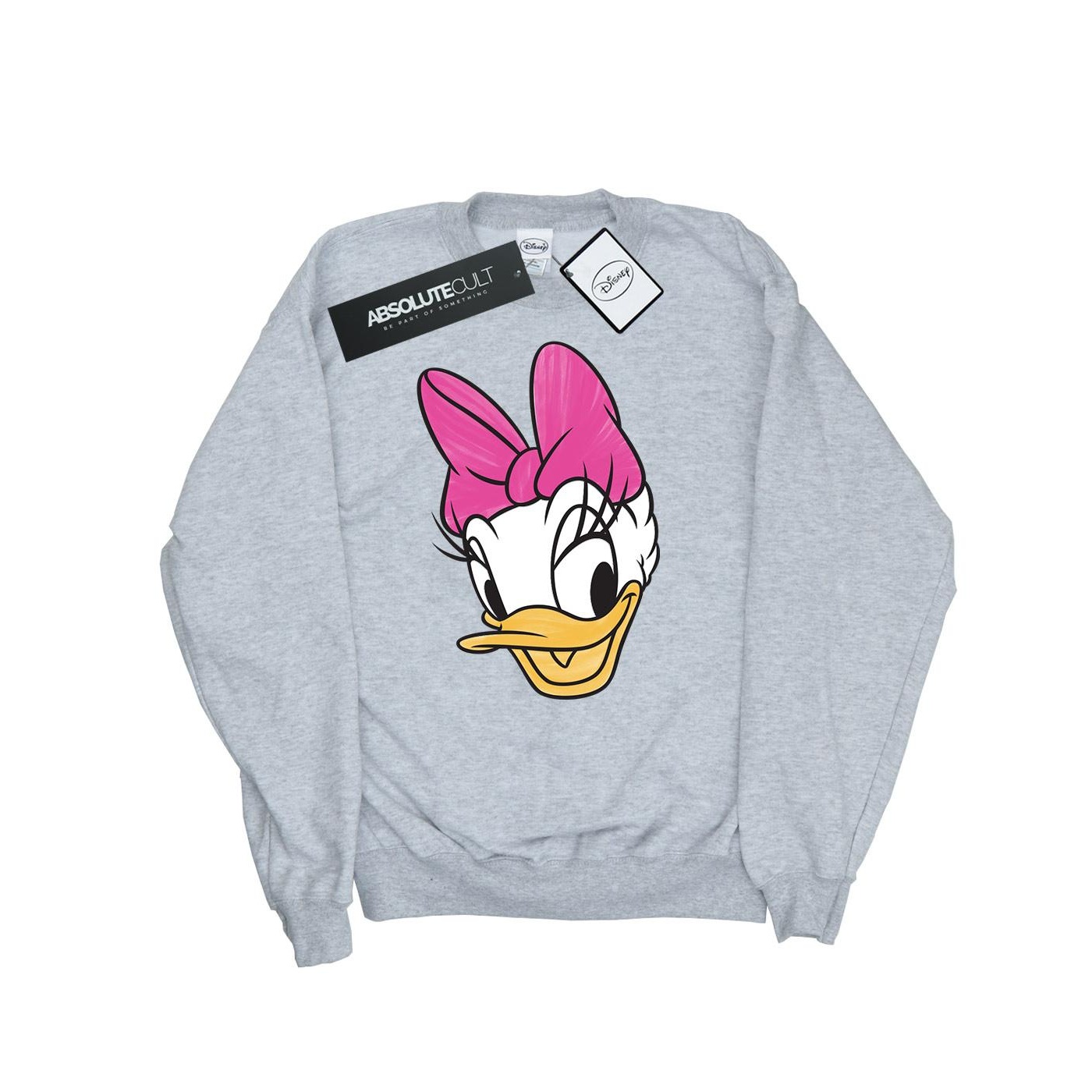 Thumbnail - Disney - "Daisy Duck Head Painted" Sweatshirt für Damen (Grau meliert)