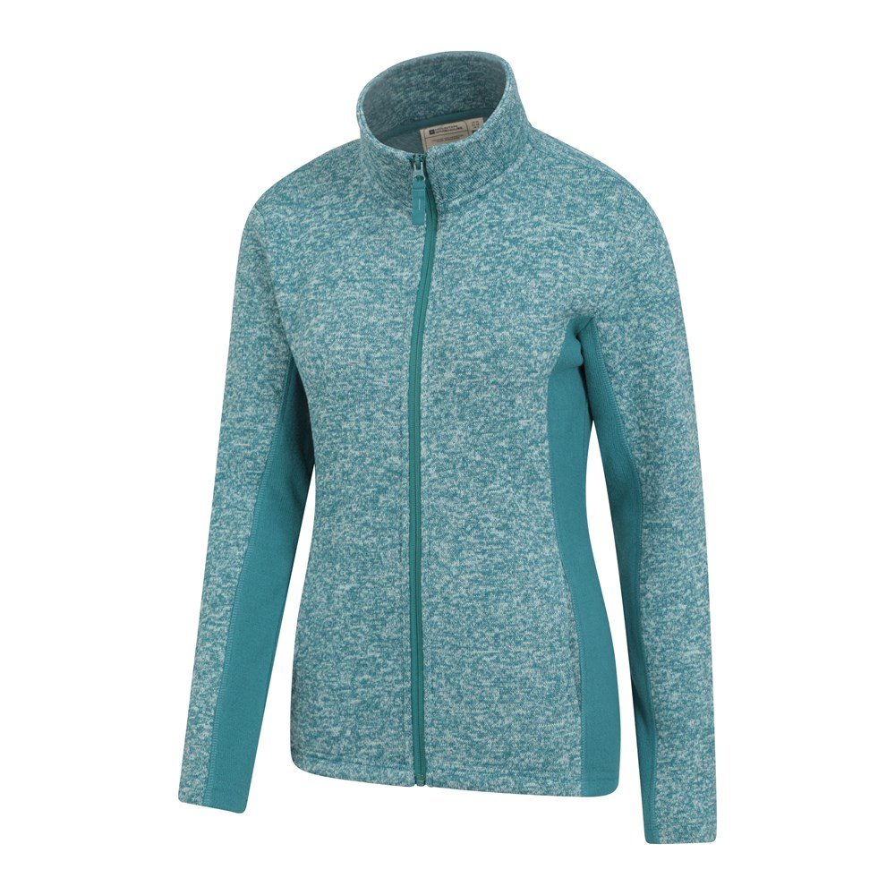 Mountain Warehou Idris Fleecejacka med paneler för dam och dam (Dark Teal) – bild 2