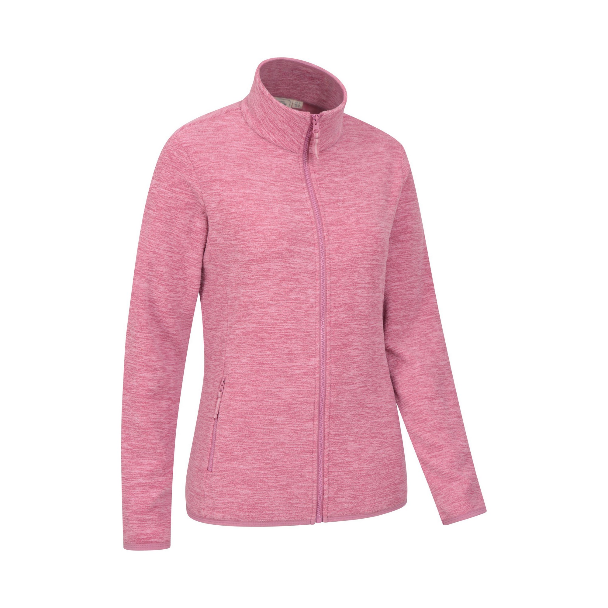 Mountain Warehou Snowdon II Melange Fleecejacka med full dragkedja för damer/kvinnor (rosa) – bild 2
