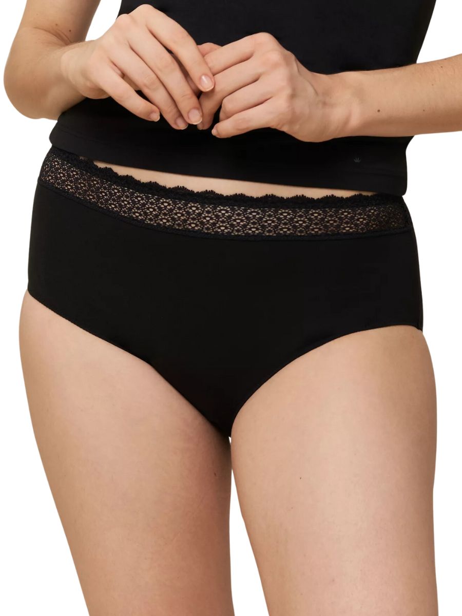 Triumph Womens Feel of Modal Midi - Black Polyamide - Size Small
