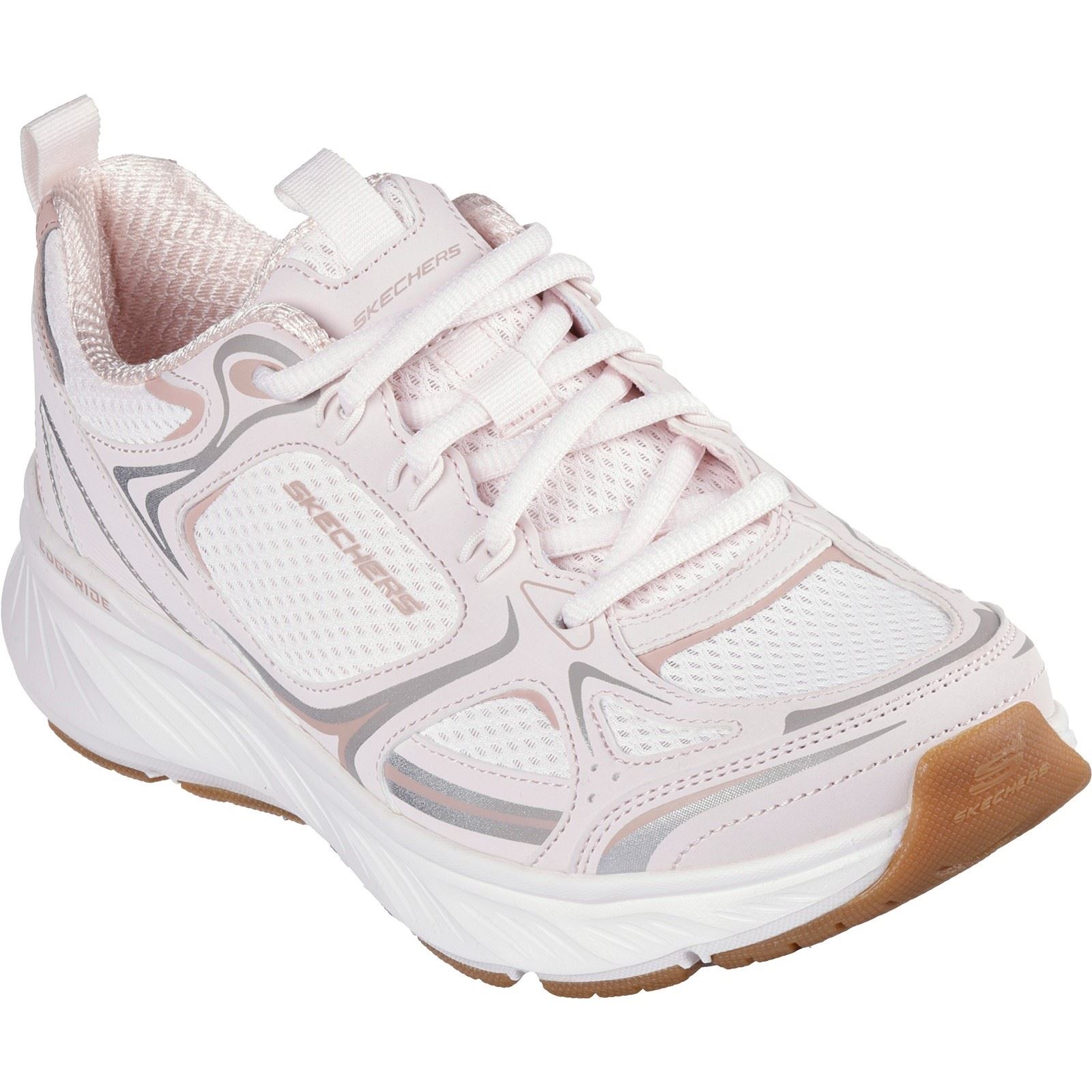 Thumbnail - Skechers Edgeride Silver Eclipse synthetische Damensneaker in Rosa