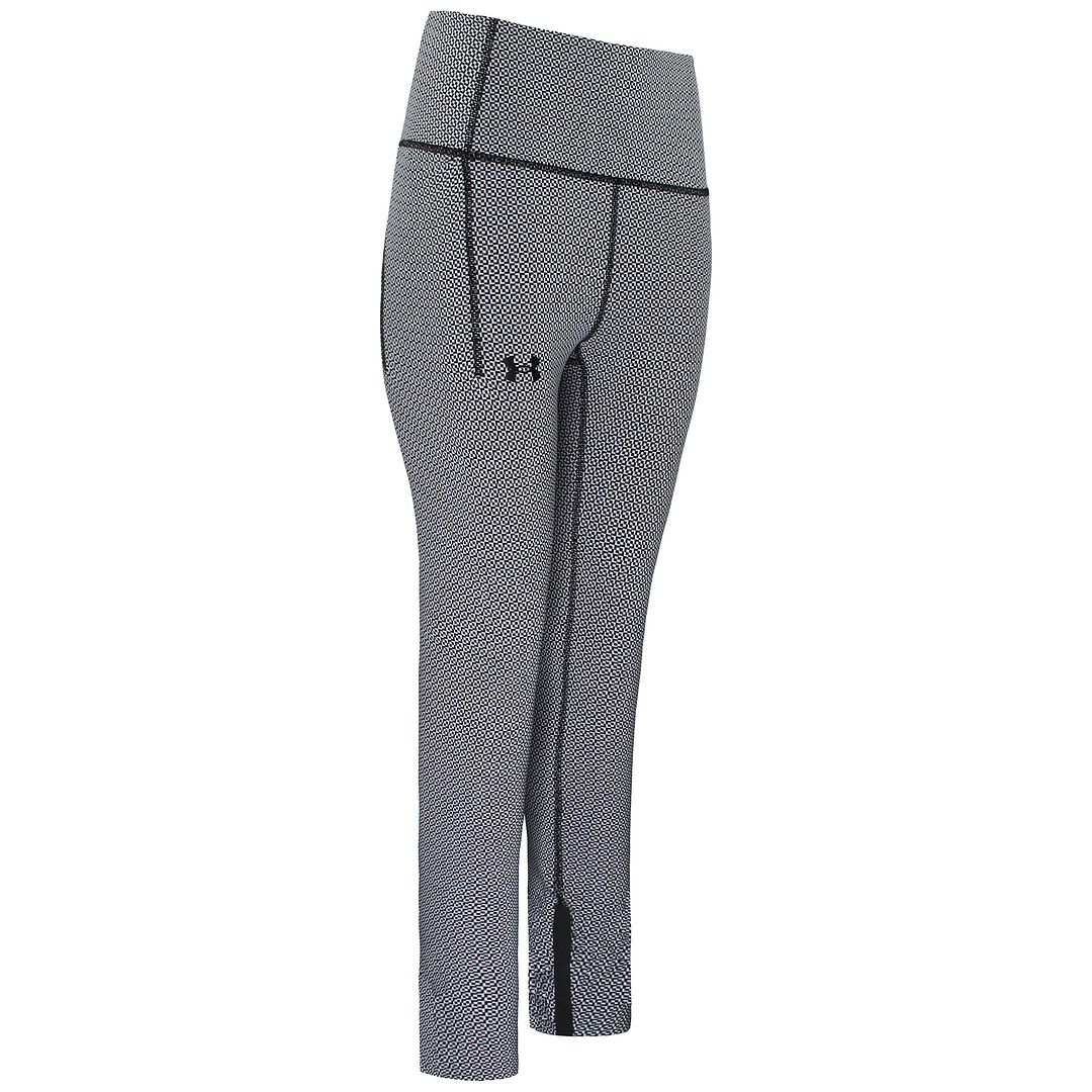 UNDER ARMOUR HeatGear Stretch Midja Grå Dam Geo Ankel Leggings 1371114 001 – bild 2