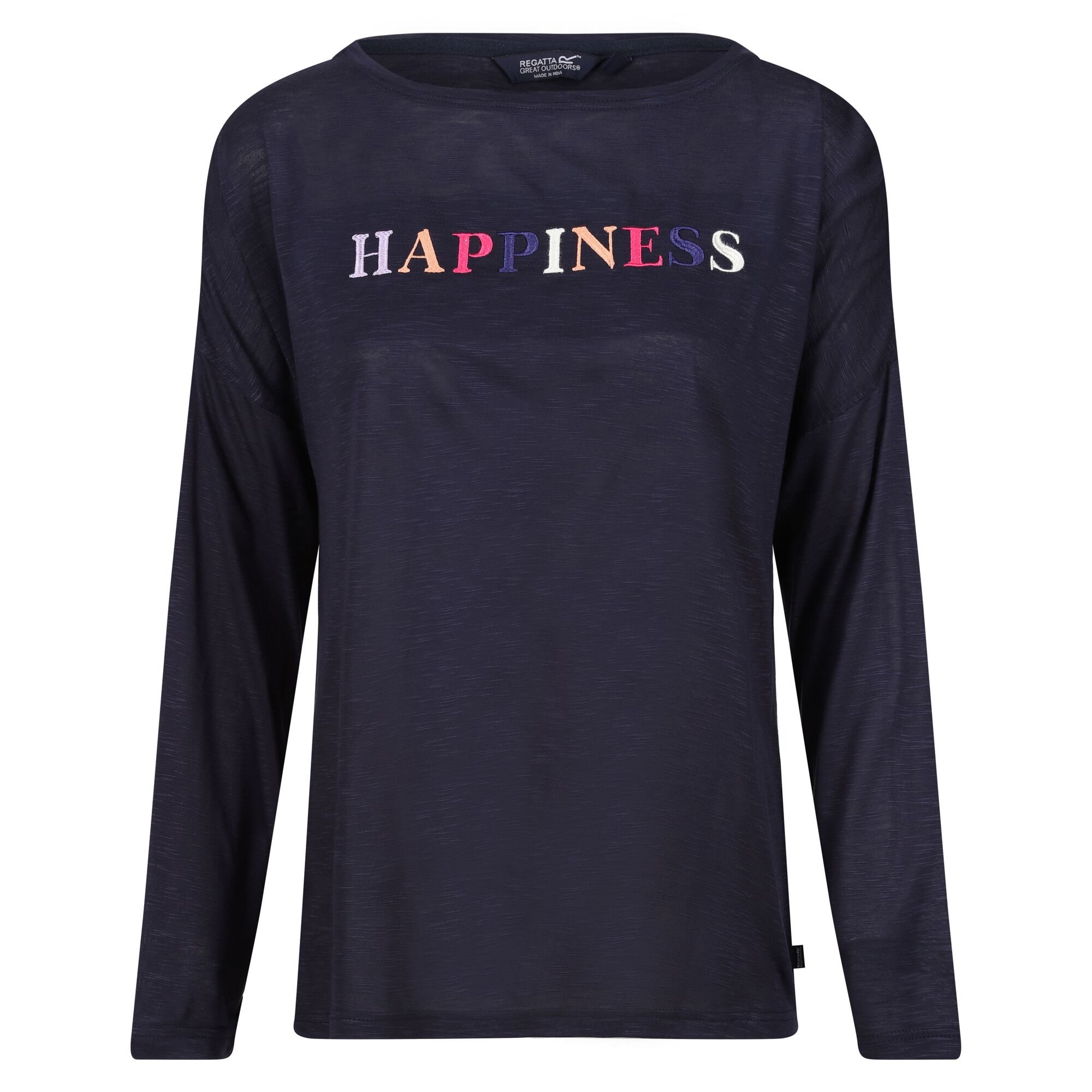 Regatta Womens/Ladies Carlene Happiness Long-Sleeved T-Shirt (Navy) - Size 8 UK