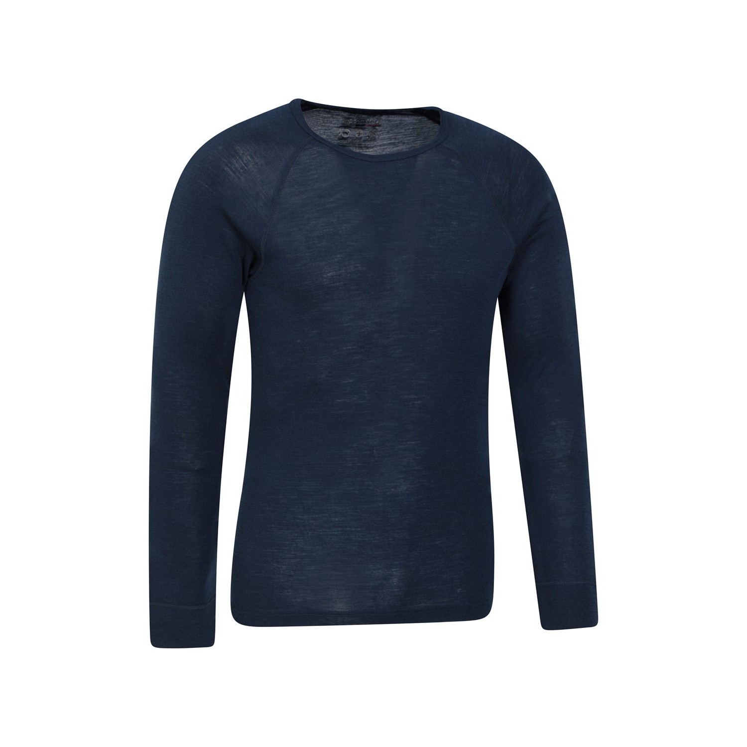 Mountain Warehou Mens Merino Wool Thermal Top (Marin) t-shirts herr – bild 2