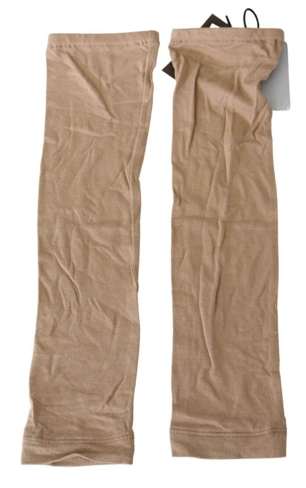 Scervino Street Womens Viscose Sleeves Arm Warmer - Beige - One Size