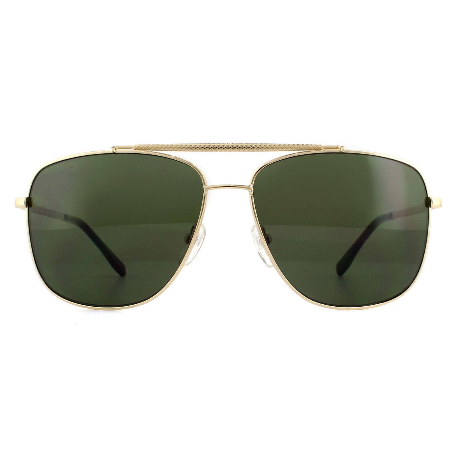 Thumbnail - Lacoste Aviator Unisex-Sonnenbrille in hellem Gunmetalgrau