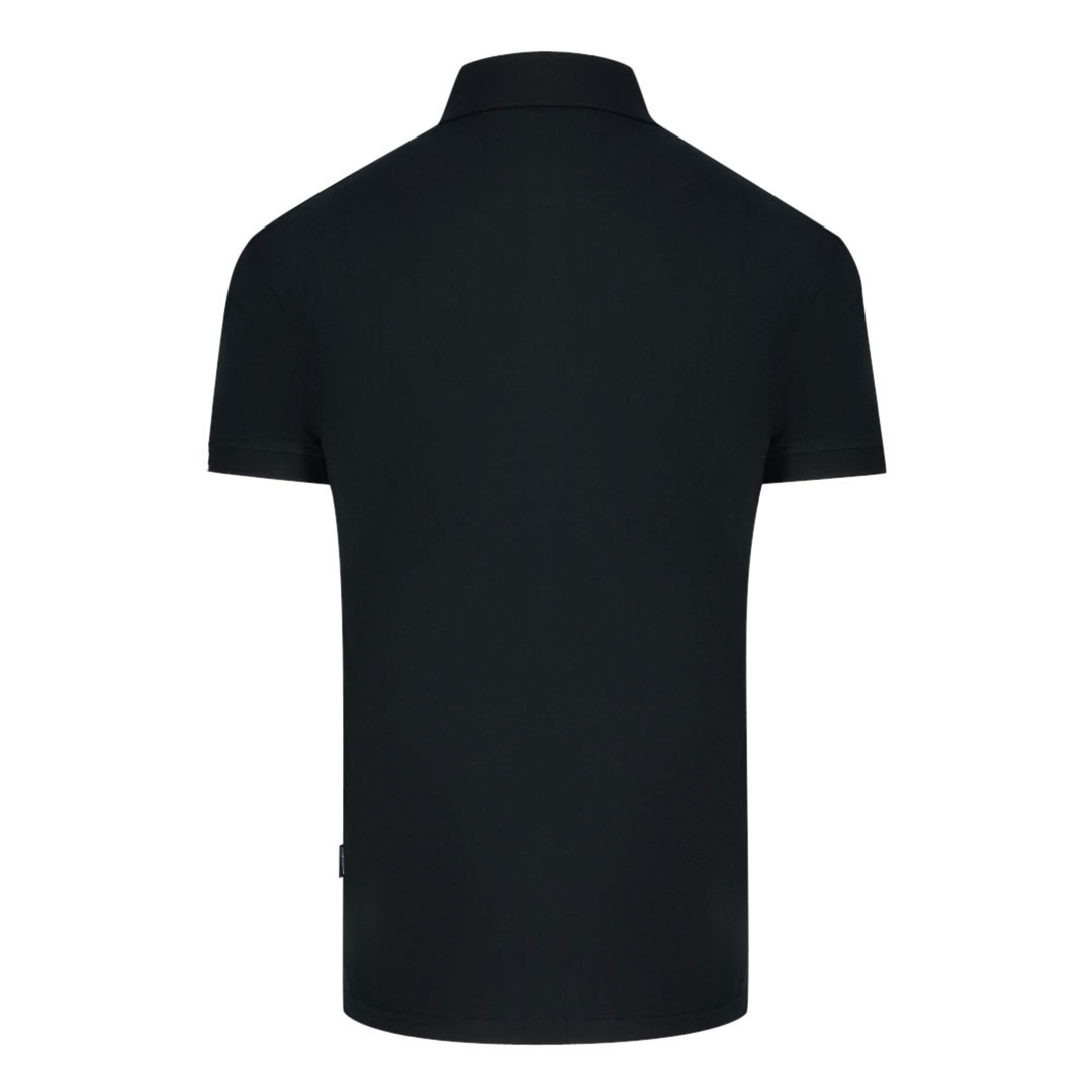 Aquascutum Aldis London Logo Svart pikétröja herr – bild 2