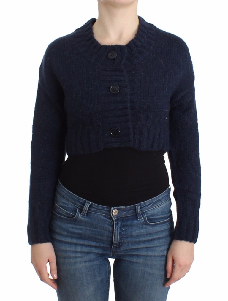 Thumbnail - John Galliano Cardigan cropped bleu pour femme