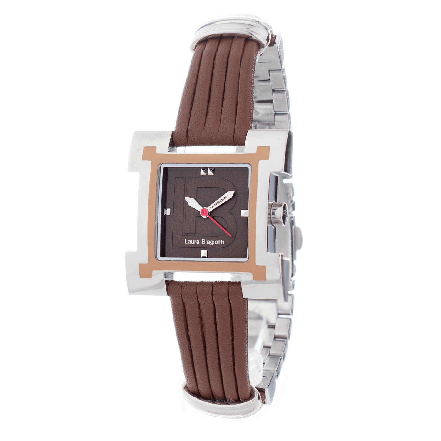 Thumbnail - Laura Biagiotti Damenuhr Quartz Silber Braun