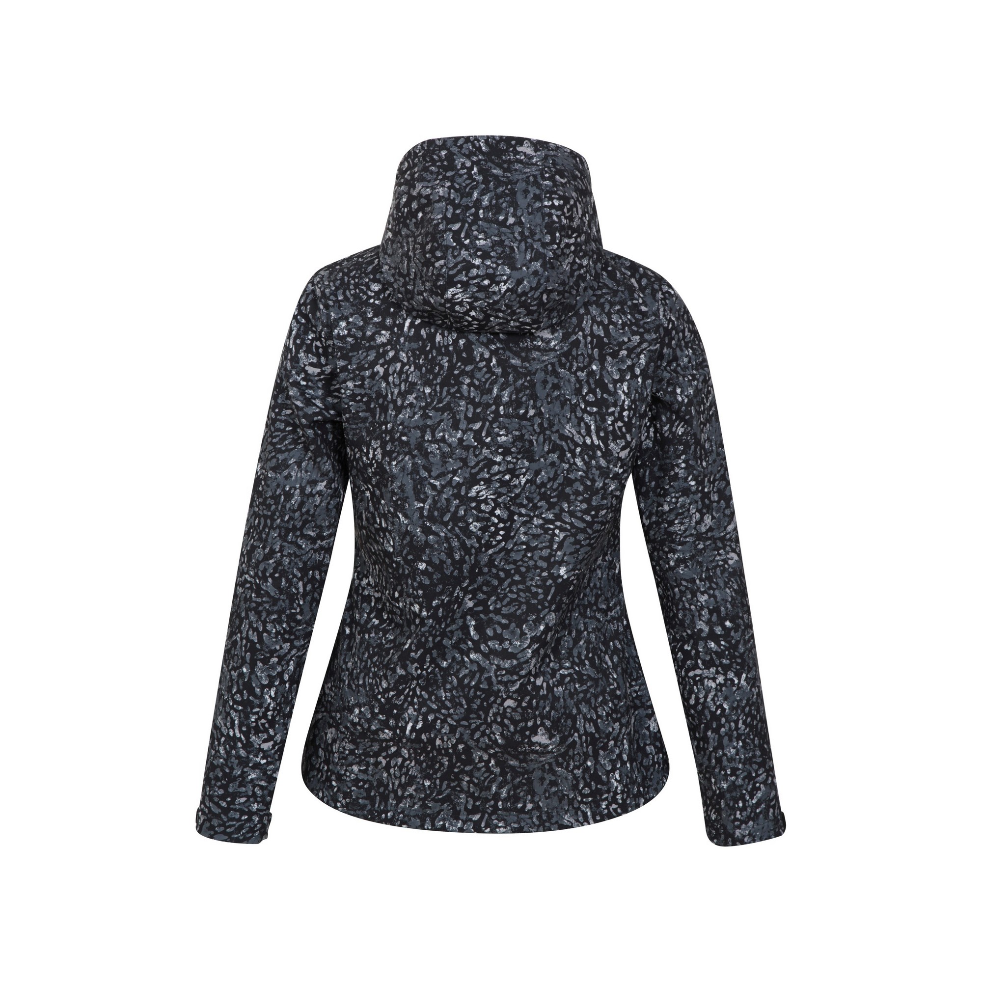 Mountain Warehou Dam/Dam Exodus Animal Print Vattenresistent Soft Shell Jacka (Svart) – bild 2
