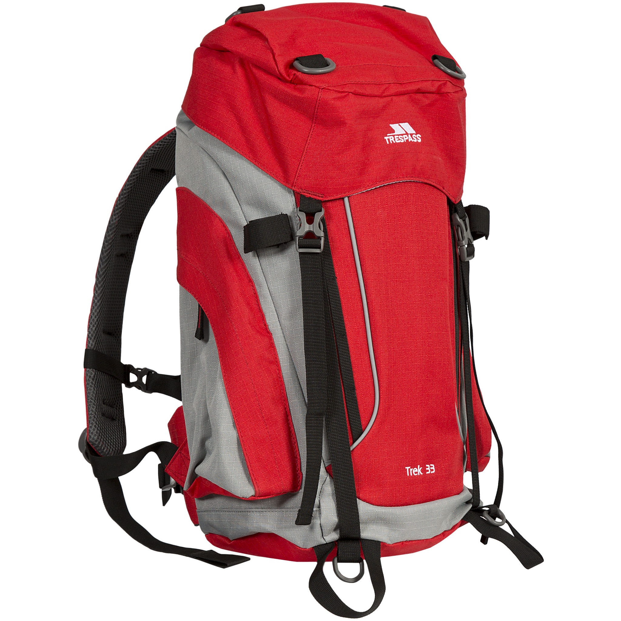 Trespass (One Size, Red Tone) Trek 33 Rucksack/Backpack (33 Litres) - Image 3