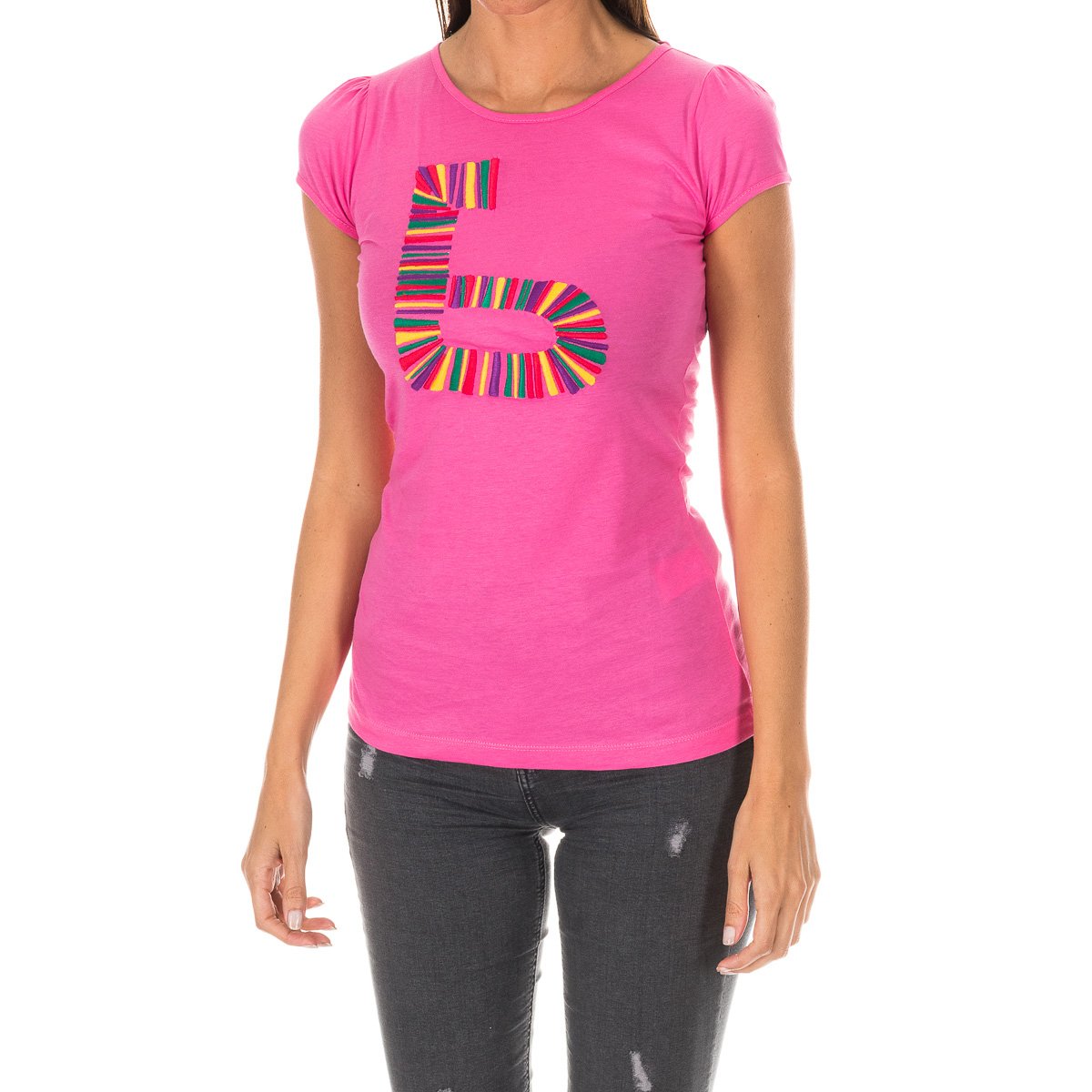 Thumbnail - Kurzarm-T-Shirt mit Rundhalsausschnitt für Frauen ADM0083