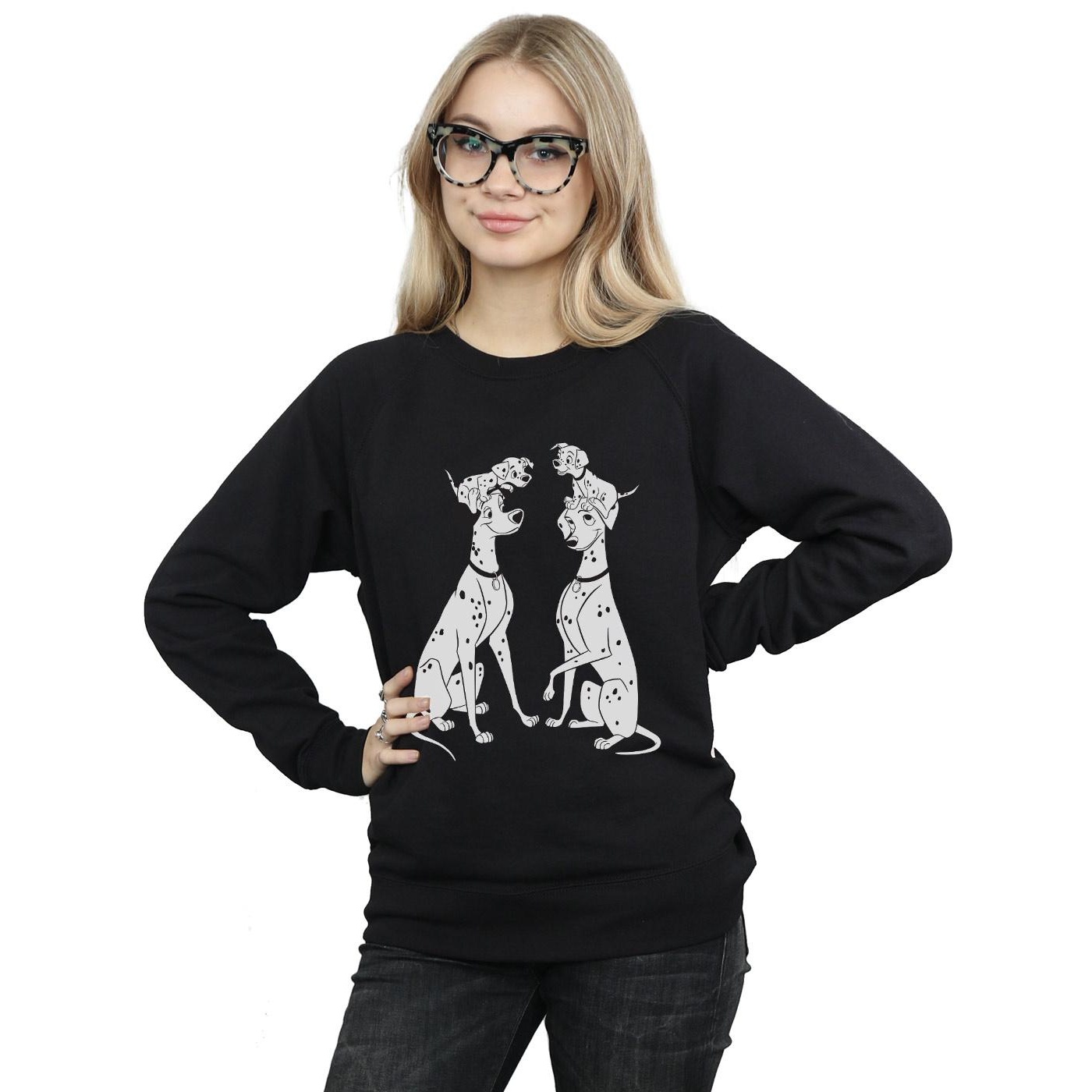 Disney Womens/Ladies 101 Dalmatians Family Sweatshirt (Black) dam – bild 2