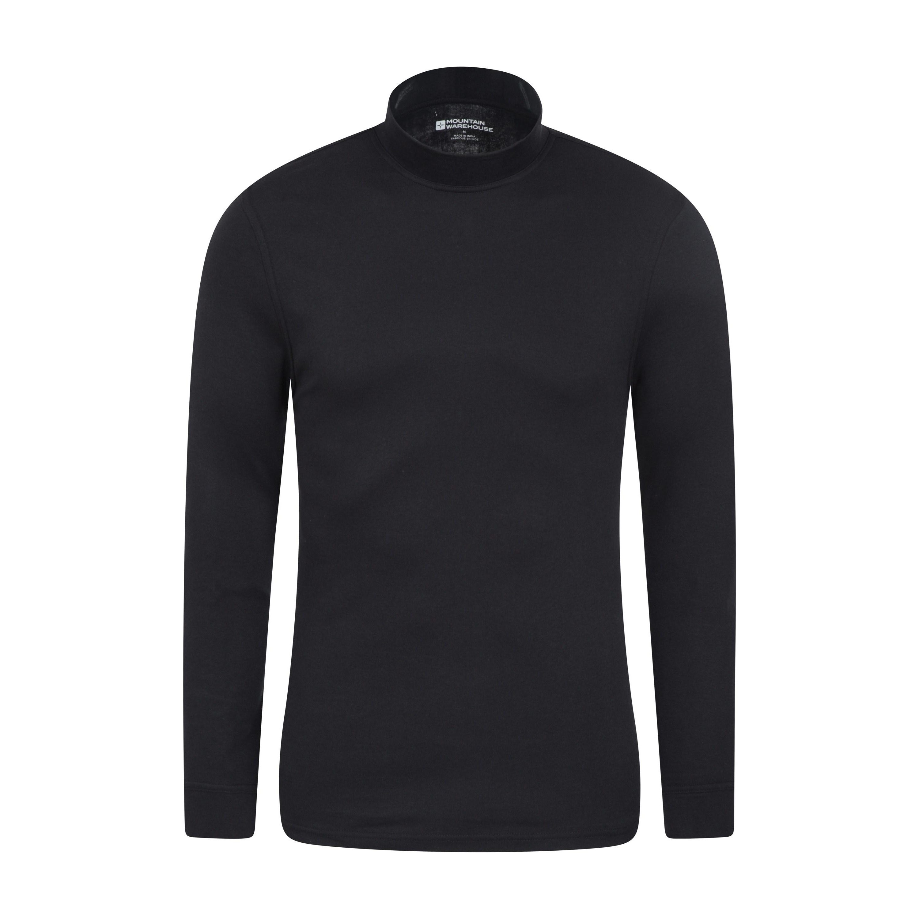 Thumbnail - Mountain Warehouse - "Meribel" Base Layer Oberteil Rollkragen für Herren (Schwarz)