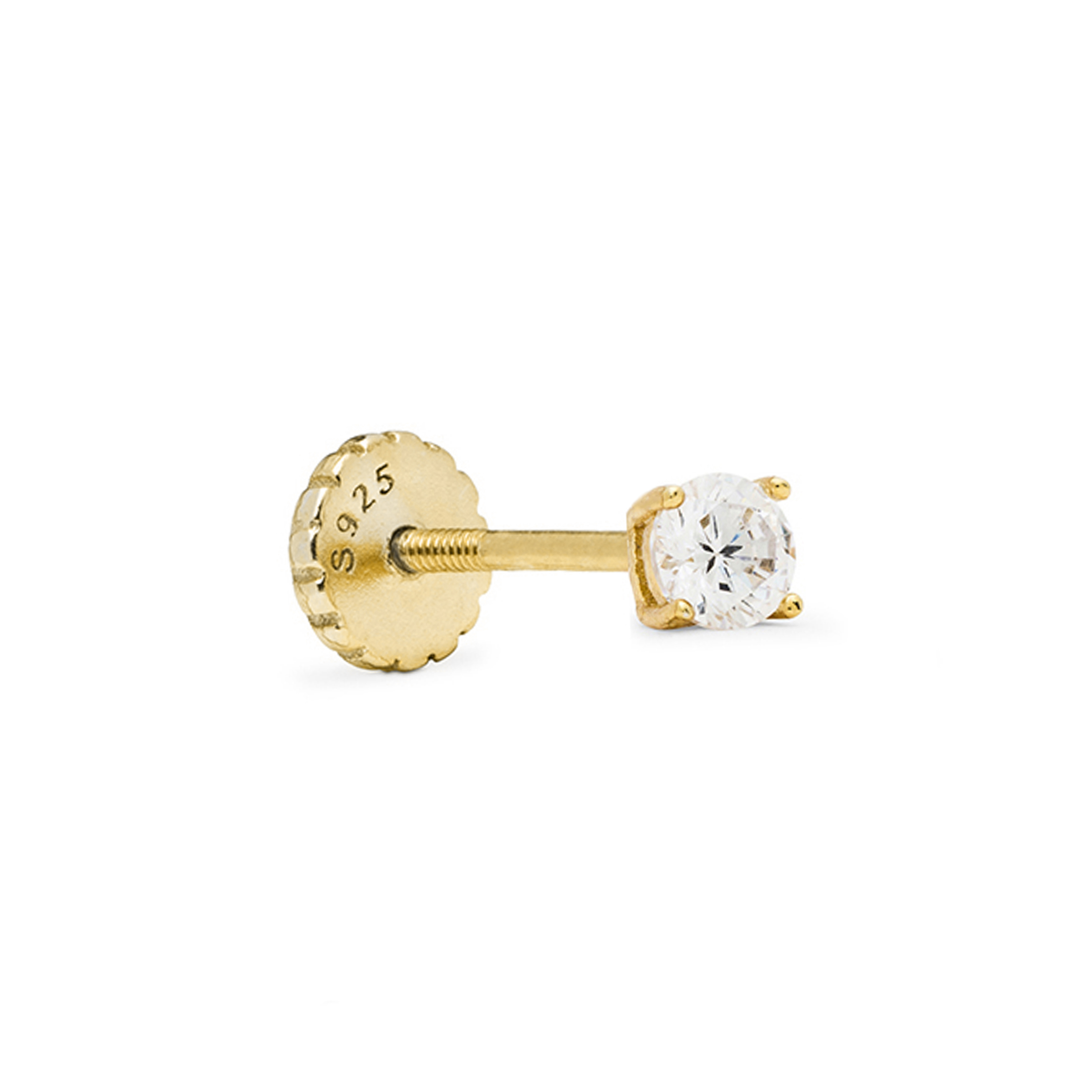 Piercing Luxenter Dali Sterling Silver 925 och Briljant Zirkonia 18 karat gul guldfinish
