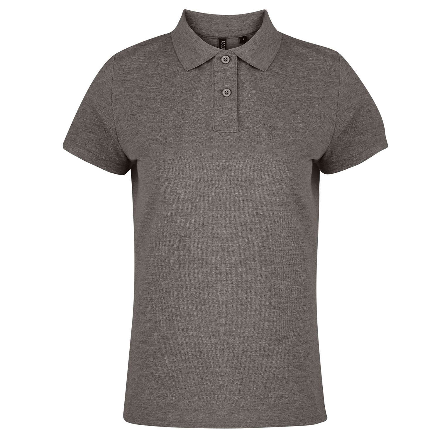 Thumbnail - Asquith & Fox Damen/Damen schlichtes Kurzarm-Poloshirt (Holzkohle)