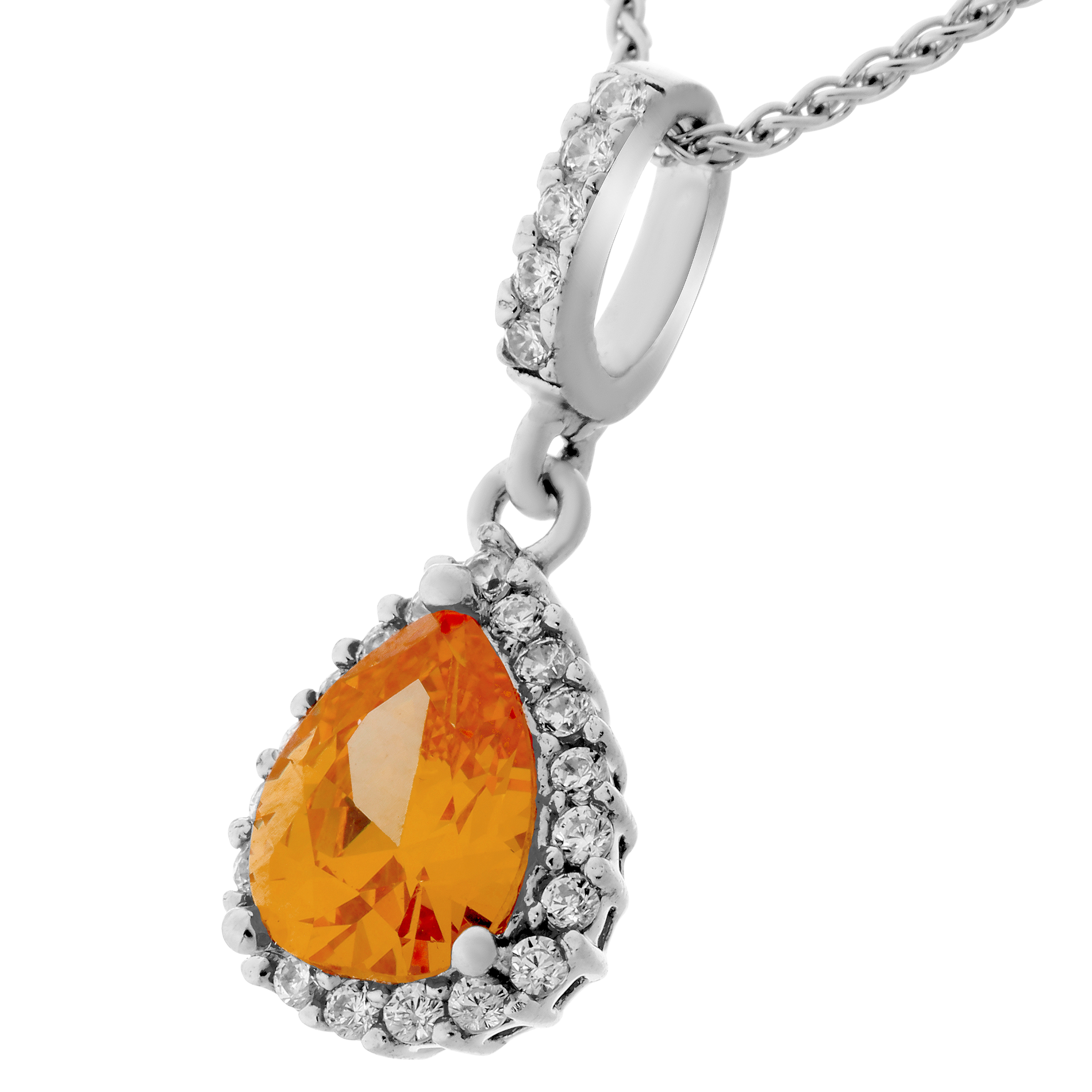 Orphelia 'Enora' Damenkette mit Anhänger aus 925er Sterlingsilber – Silber ZH-7226/CI/1