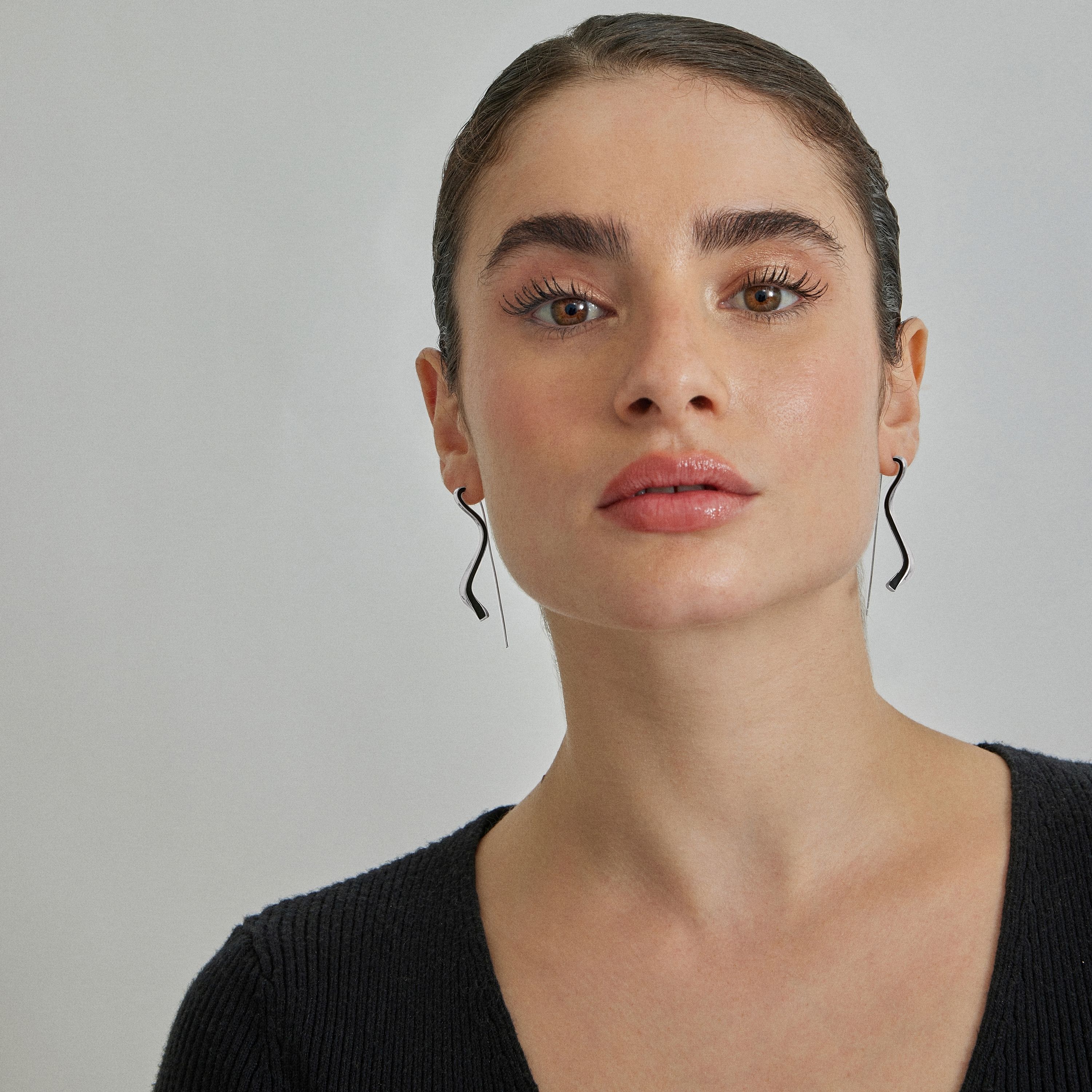 Luxenter Alio oorbellen met gerhodineerde afwerking
