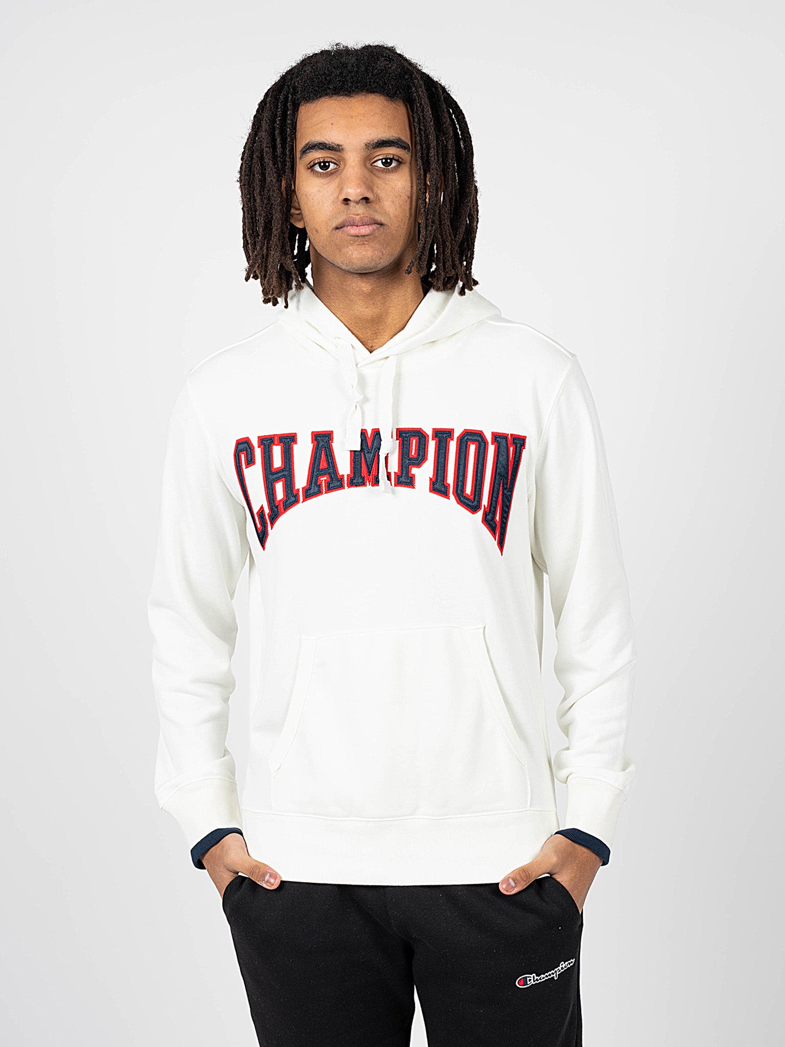 CHAMPION Sweatshirt Vit för män herr – bild 4