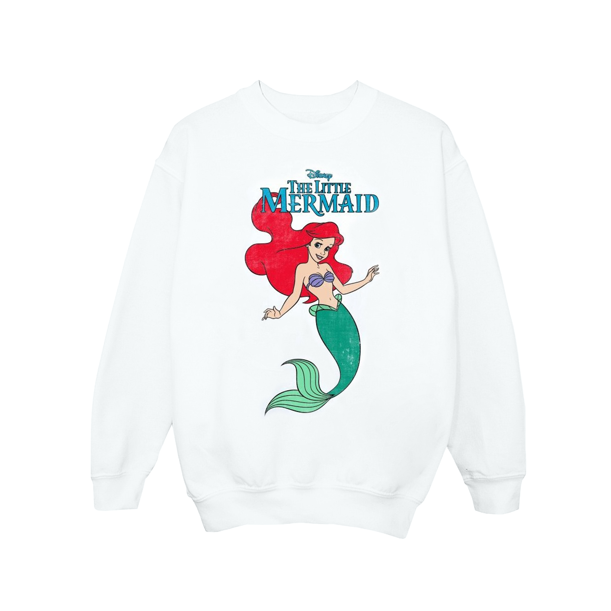 Thumbnail - Disney - "The Little Mermaid" Sweatshirt für Mädchen (Weiß)