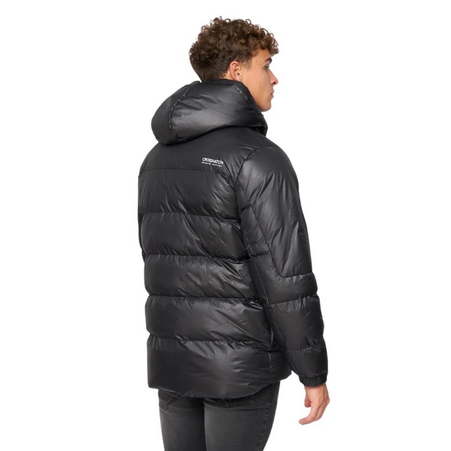 Crosshatch Mens Camptor Panelled Jacket (Svart) jackor herr – bild 2