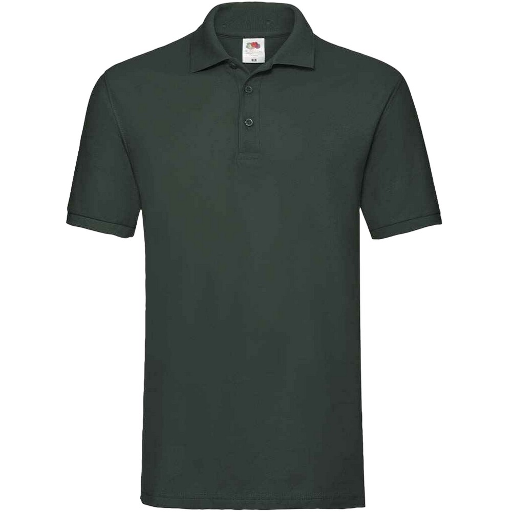 Thumbnail - Fruit of the Loom Herren Premium Baumwolle Pique Polo Shirt (Flasche)