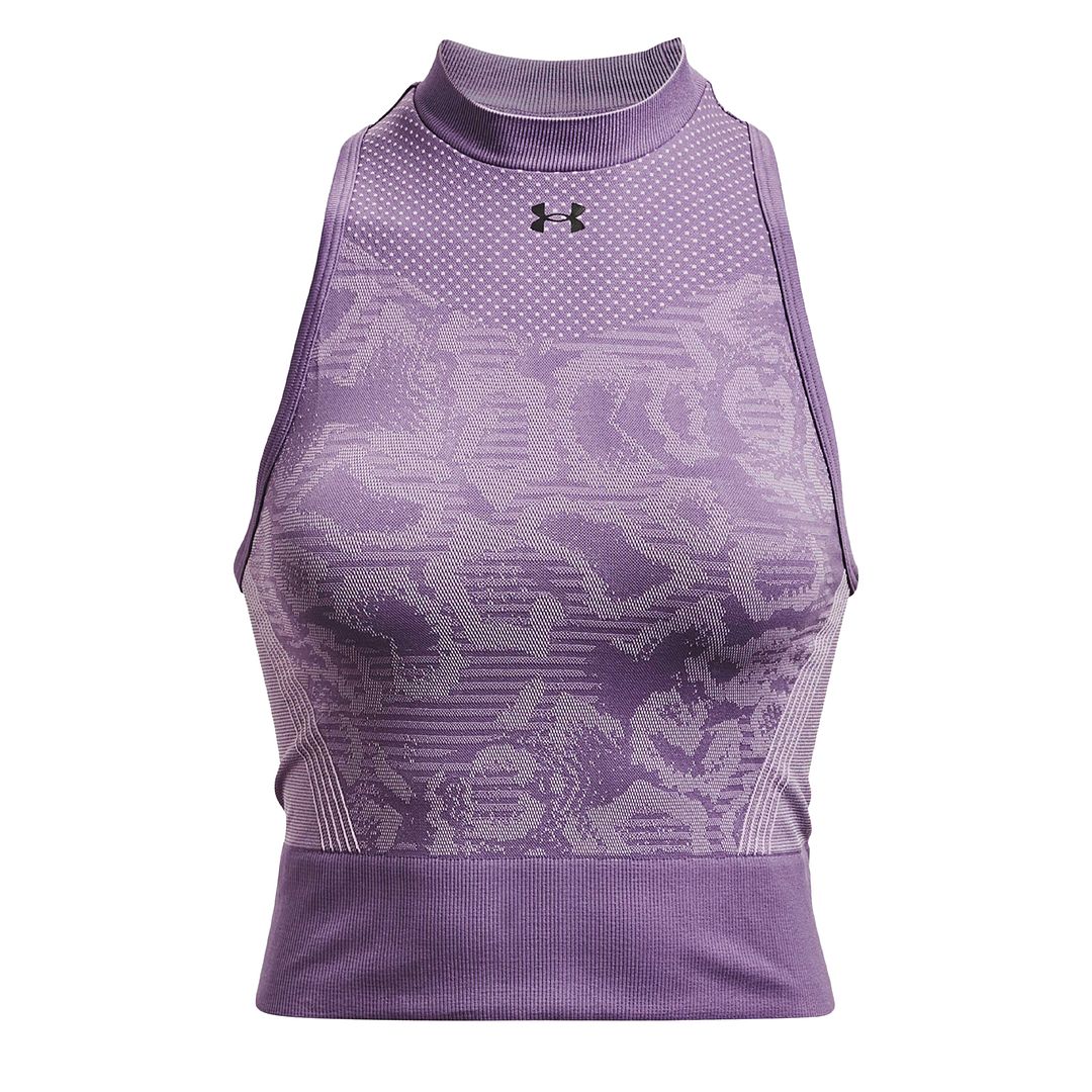 Thumbnail - Under Armour Rush Womens Purpur nahtloses Erntepunkt