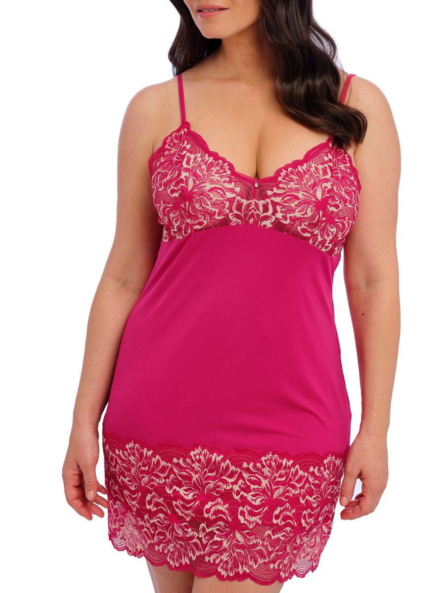 Fantasie Womens Emmaline Chemise – Pink Polyamide – Size X-Large