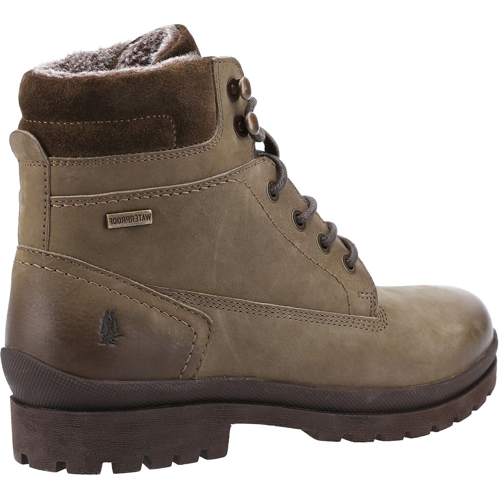 Hush Puppies Annay läder dam Khaki stövlar – bild 2