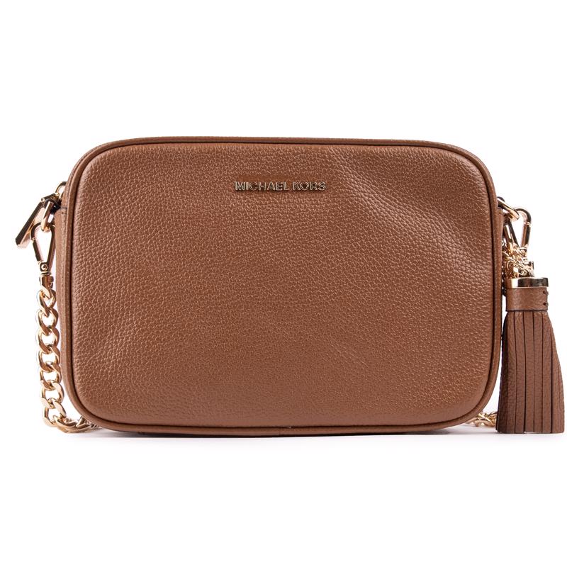 Michael Kors Womens Camera Cross Body Bag – Tan – One Size
