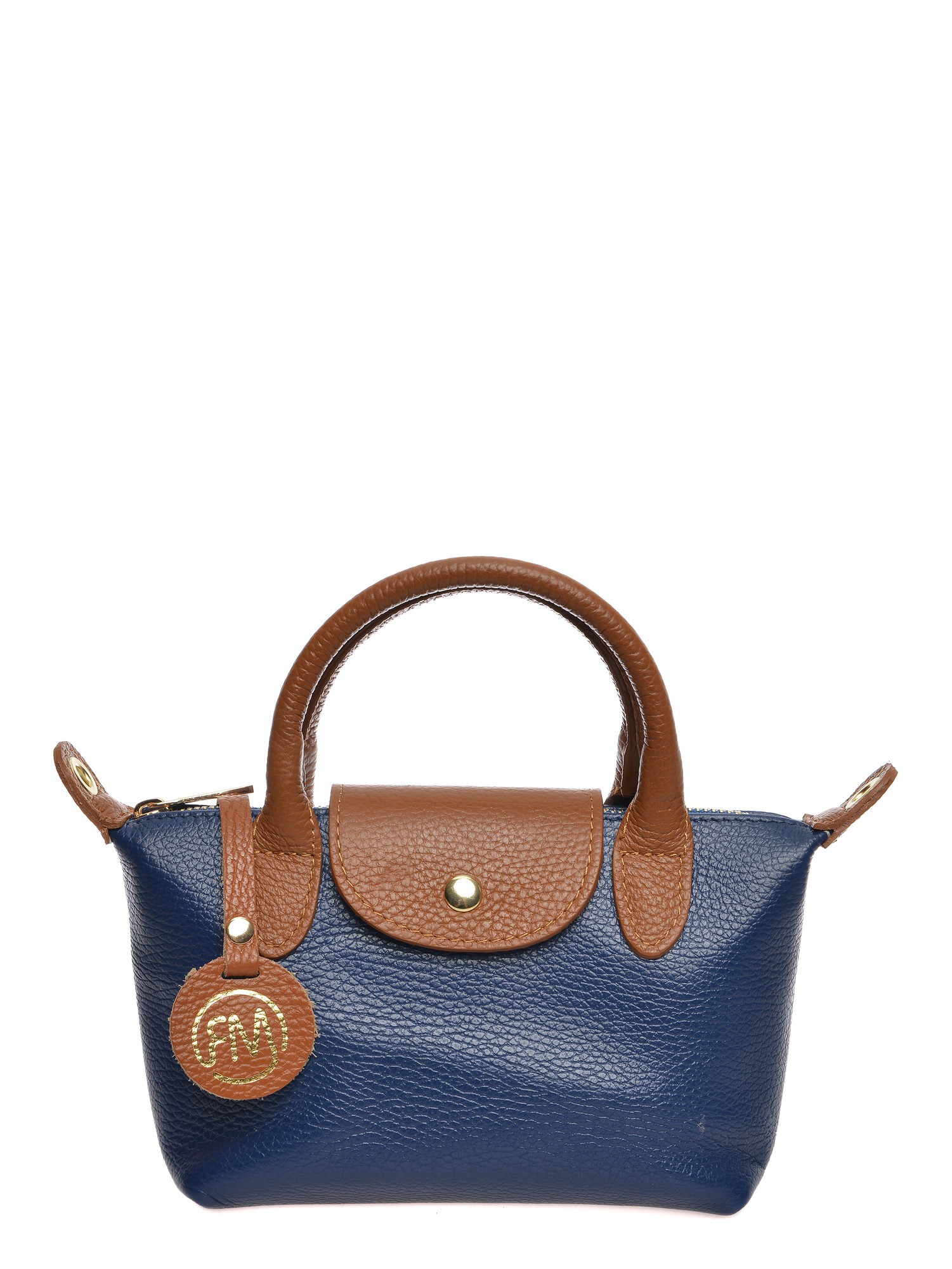 Thumbnail - Roberta M Blau Rindsledertasche