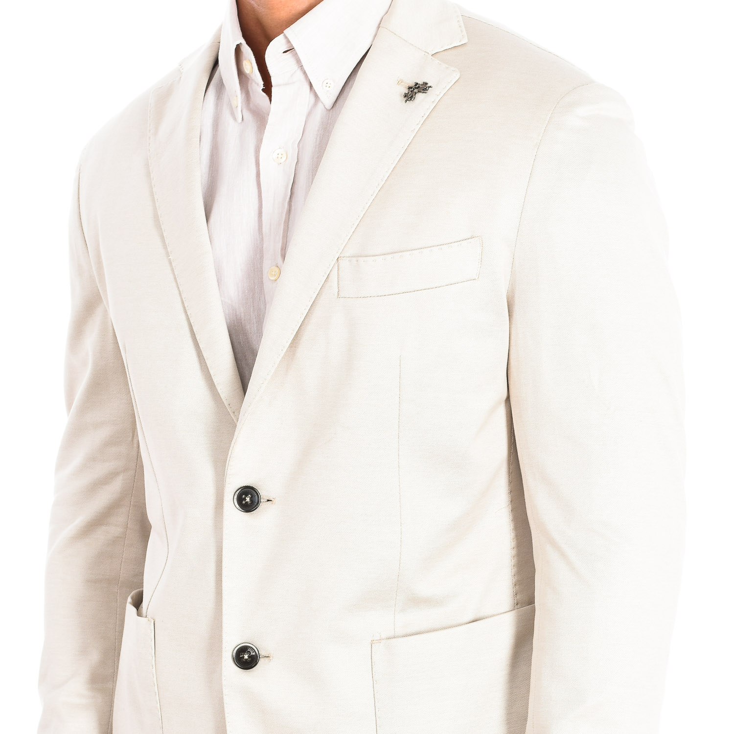 Långärmad blazer med normal passform PMJA01-JS238 man 2