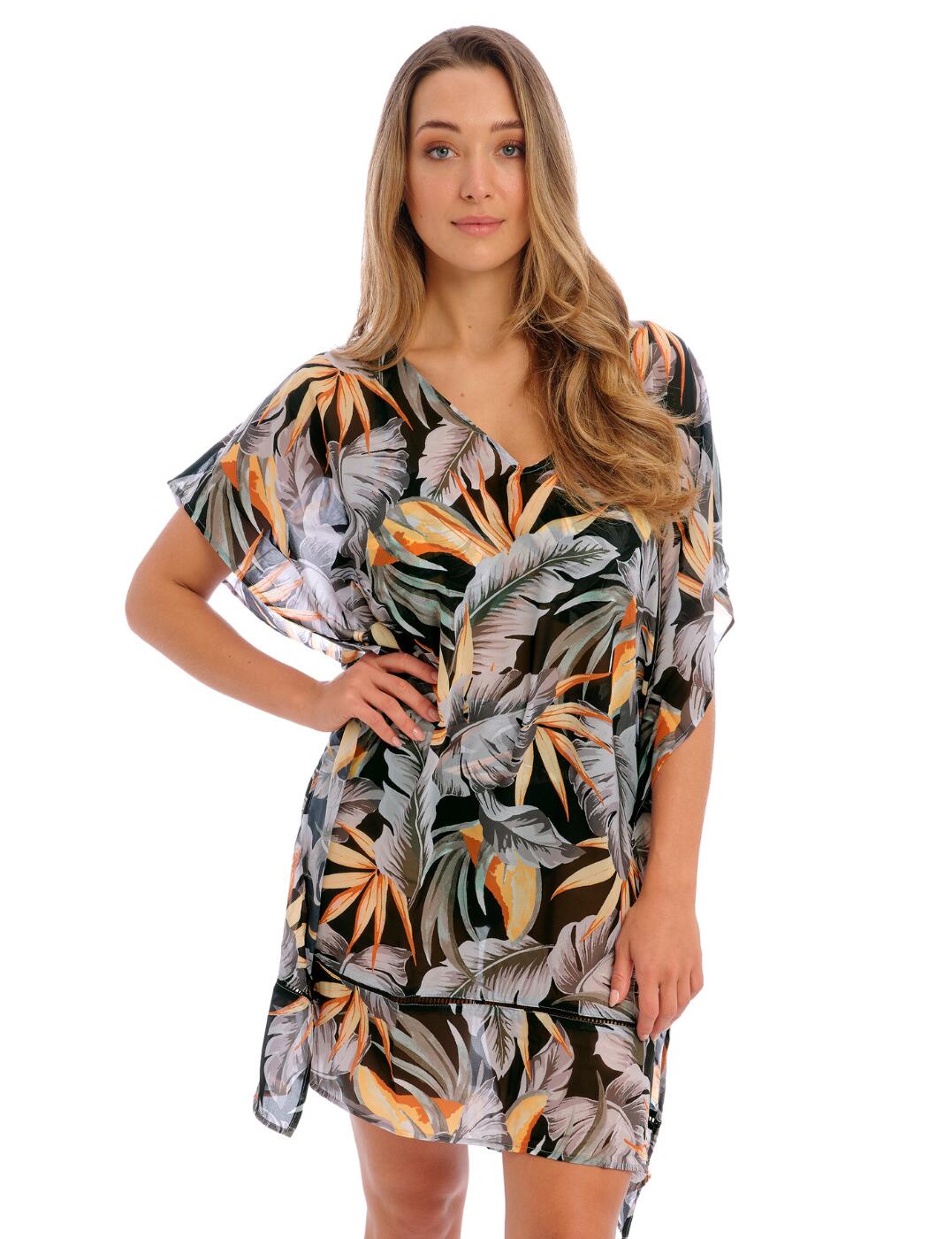 Fantasie Womens Bamboo Grove Kaftan - Black - Size Medium
