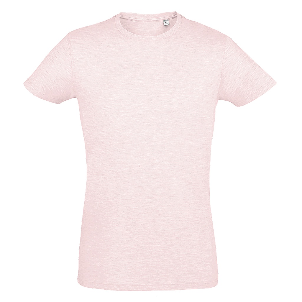 Thumbnail - SOLS Mens Regent Slim Fit Short Sleeve T-Shirt (Heather Pink)