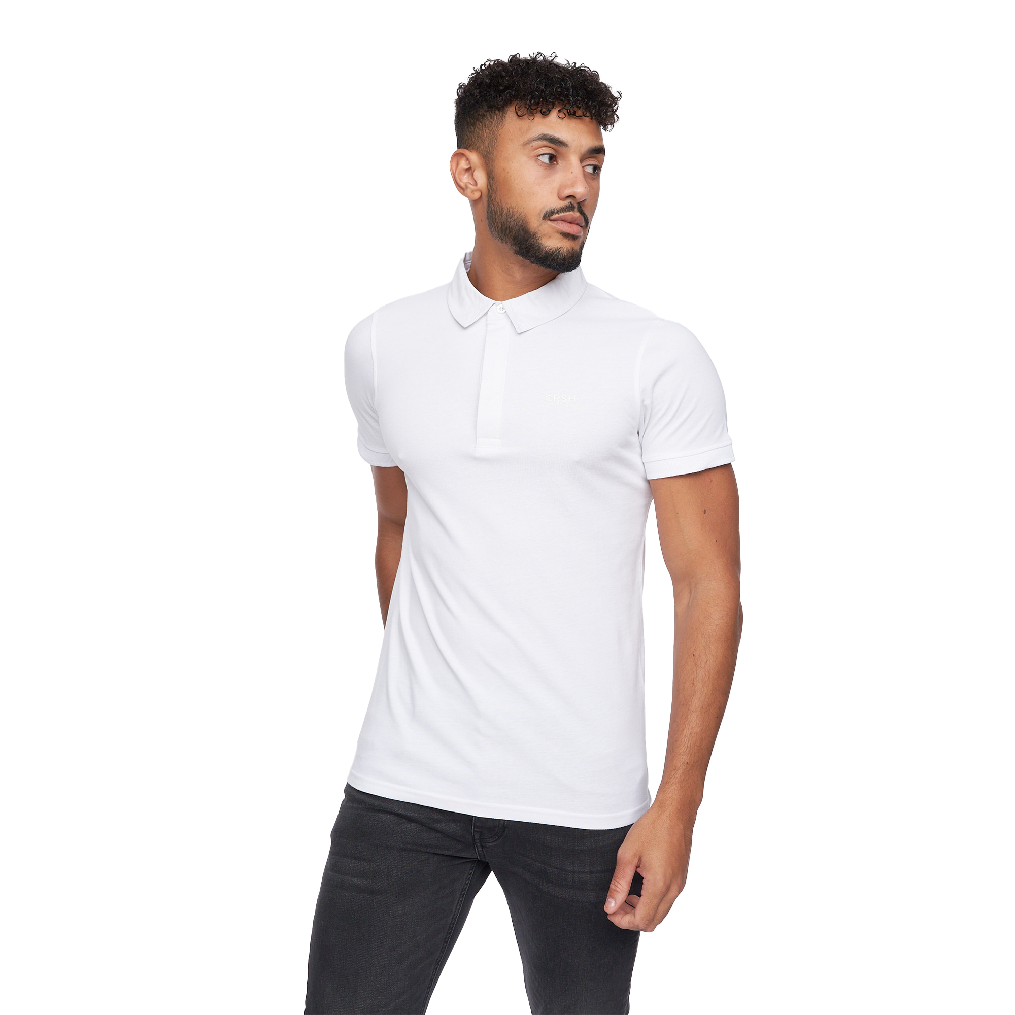 Thumbnail - Crosshatch - "Sullivan" Poloshirt für Herren (Weiß)