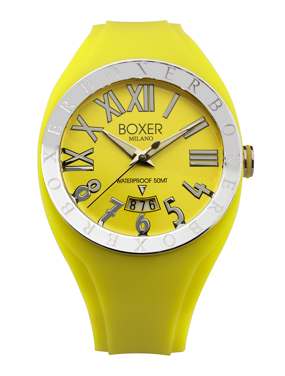Boxer : Mens Yellow Watch Rubber - One Size