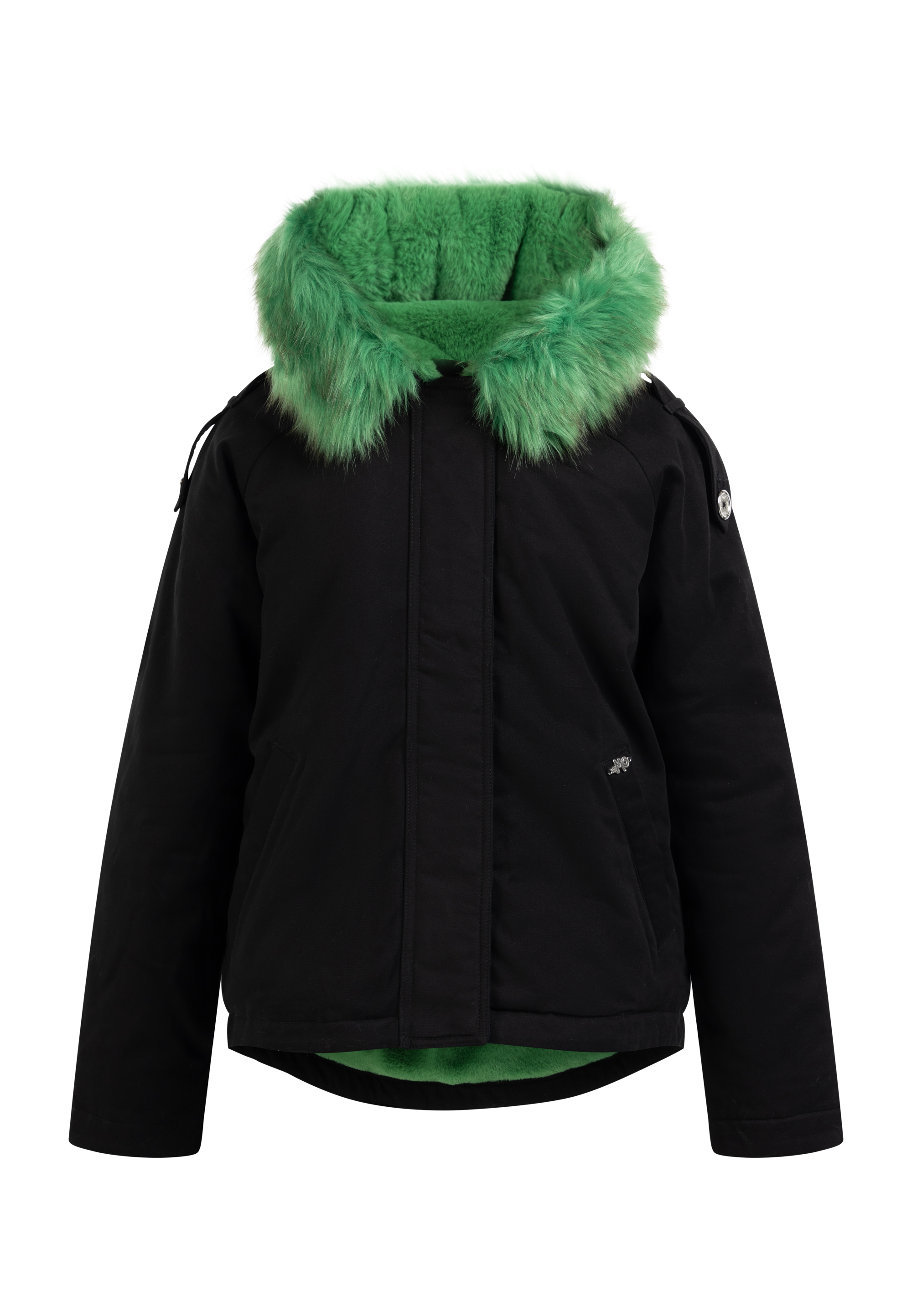 Thumbnail - Mymo Winterjacke Damen schwarz grün