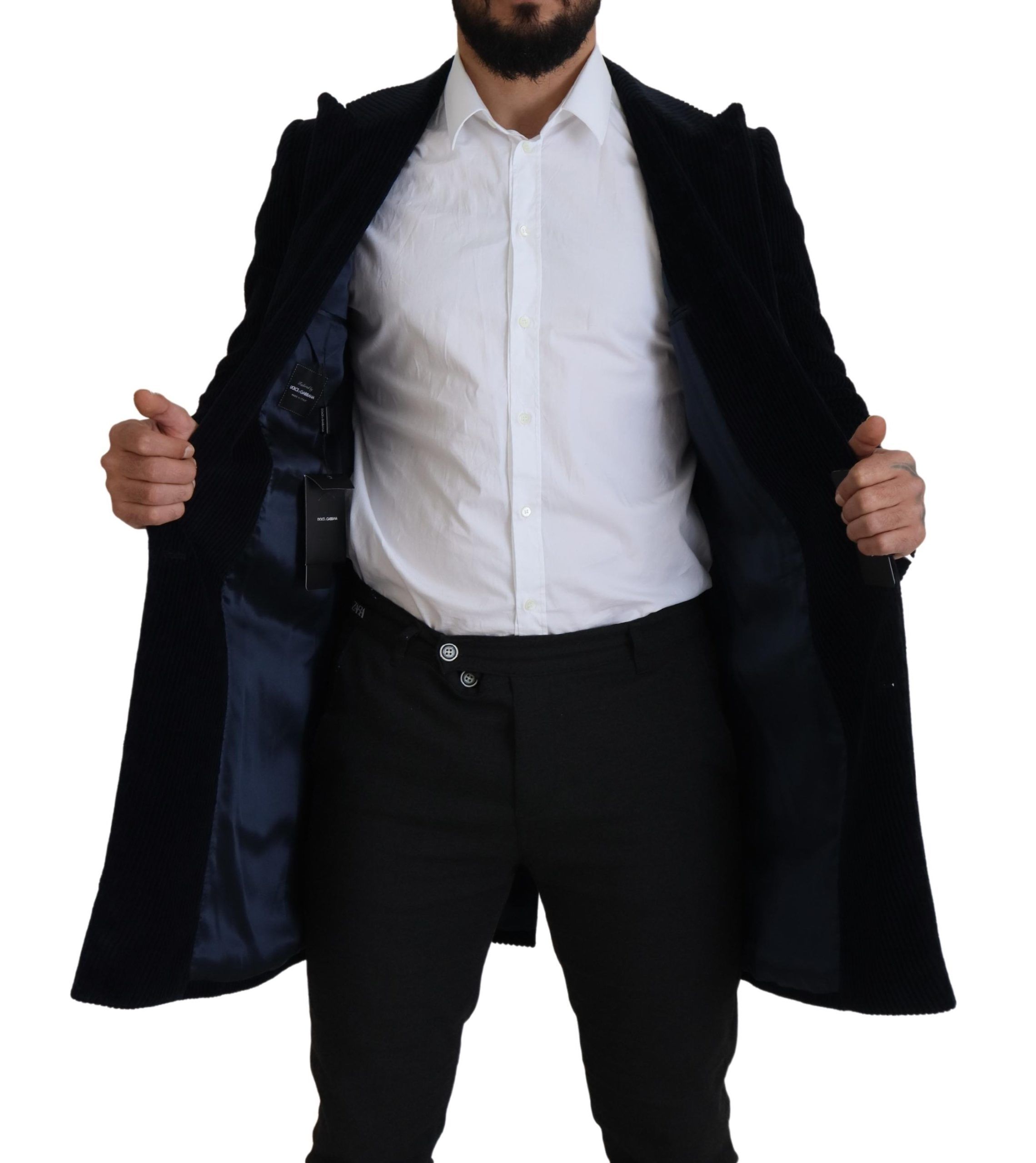 Dolce&Gabbana Cotton Cardigan Lång Kappa Herr Herrjacka – bild 2