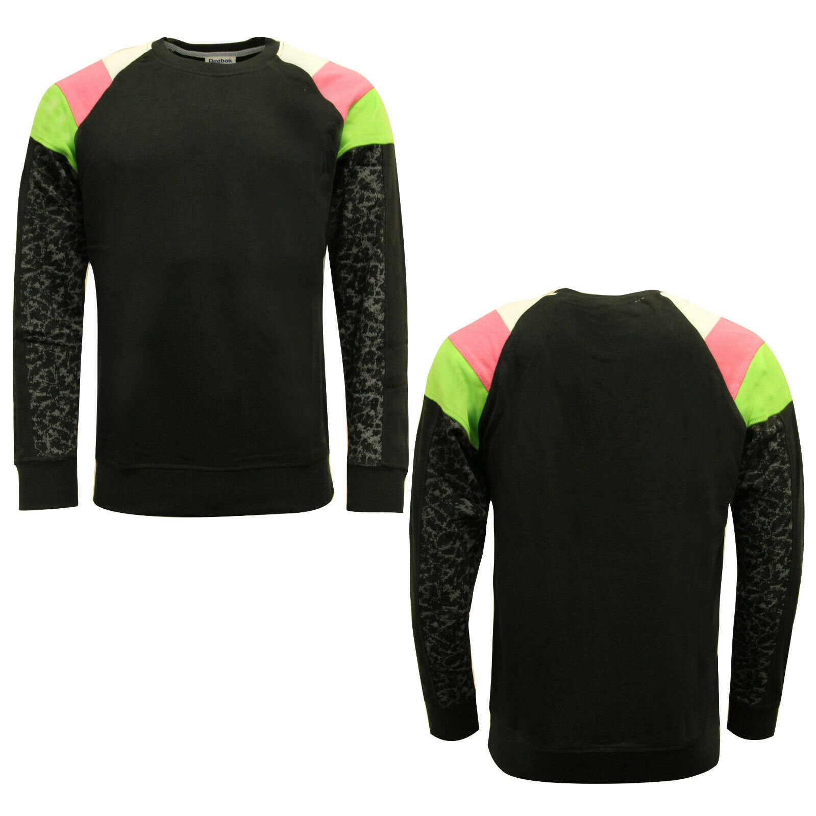 Thumbnail - Reebok Womens RR Crew Neck Sweatshirt Jumper Jacke Schwarz S01460 A46A