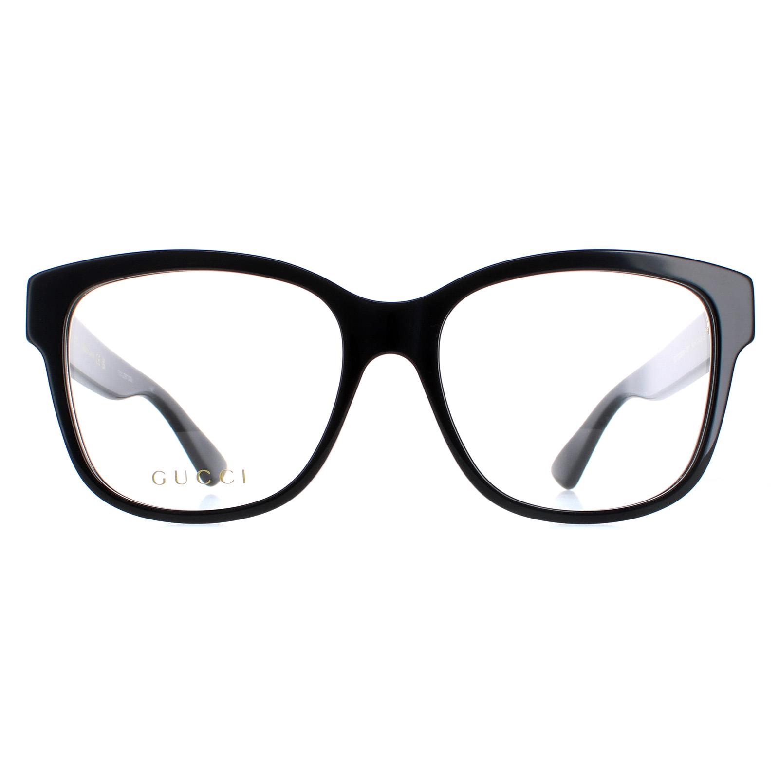 Thumbnail - Gucci Montures de lunettes GG0038ON 001 Noir Femmes