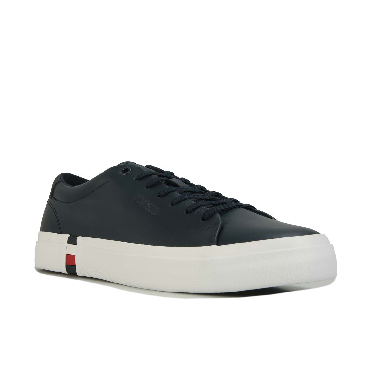 TOMMY HILFIGER Herrars Modern Vulc Läder Sneakers – bild 2