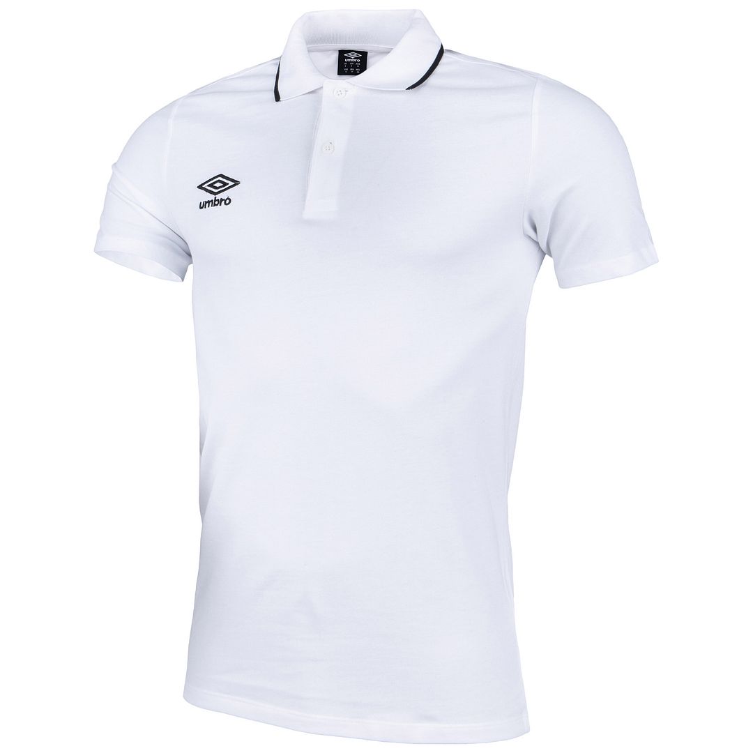 Thumbnail - Umbro Kurzärmel weiße Herren Pike Polo -Hemd 65703U 13V