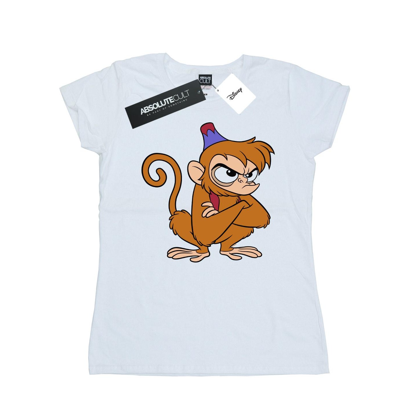 Thumbnail - Disney - "Aladdin Angry Abu" T-Shirt für Damen (Weiß)