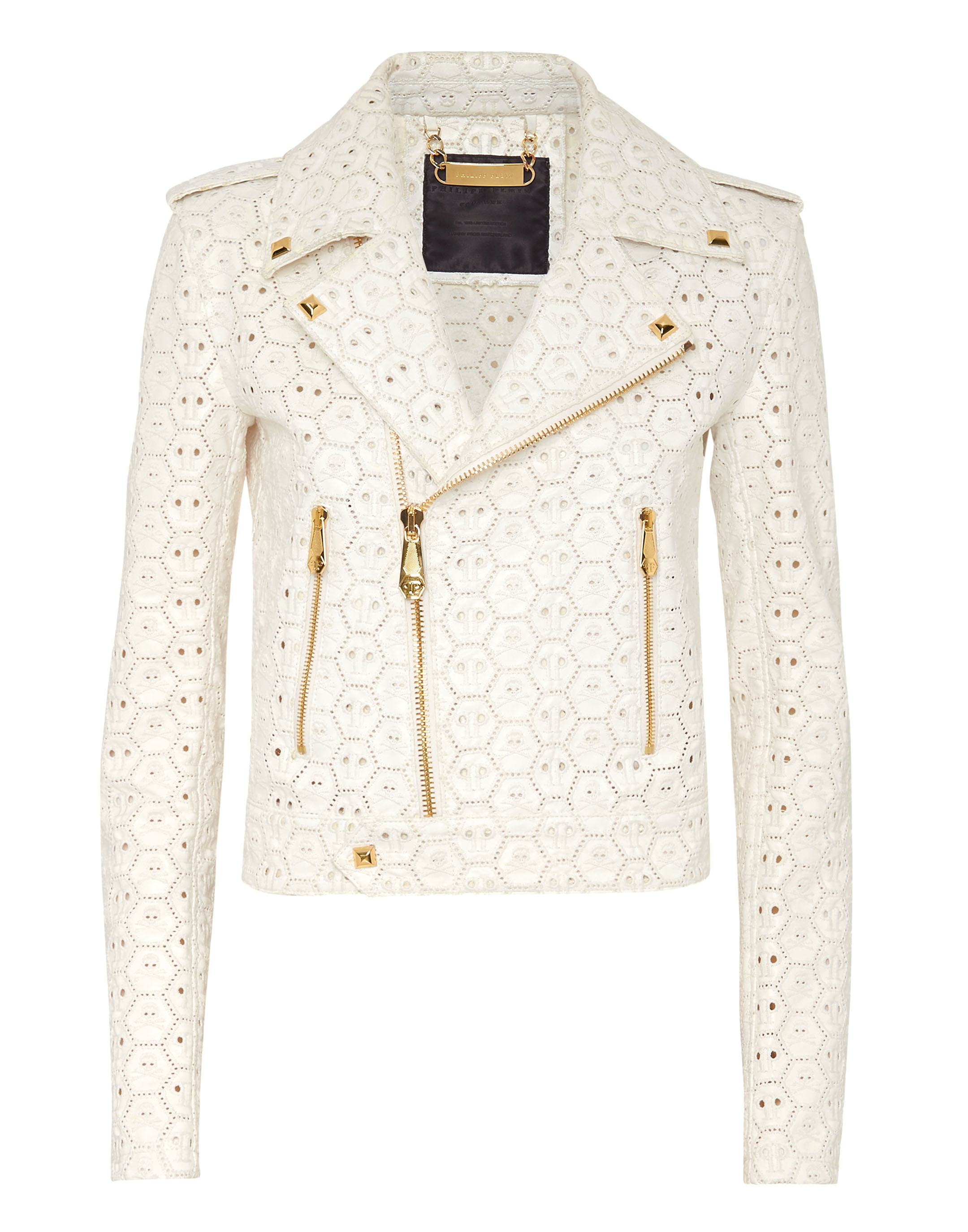 Philipp Plein Lädercyklist skinnjackor dam – bild 2