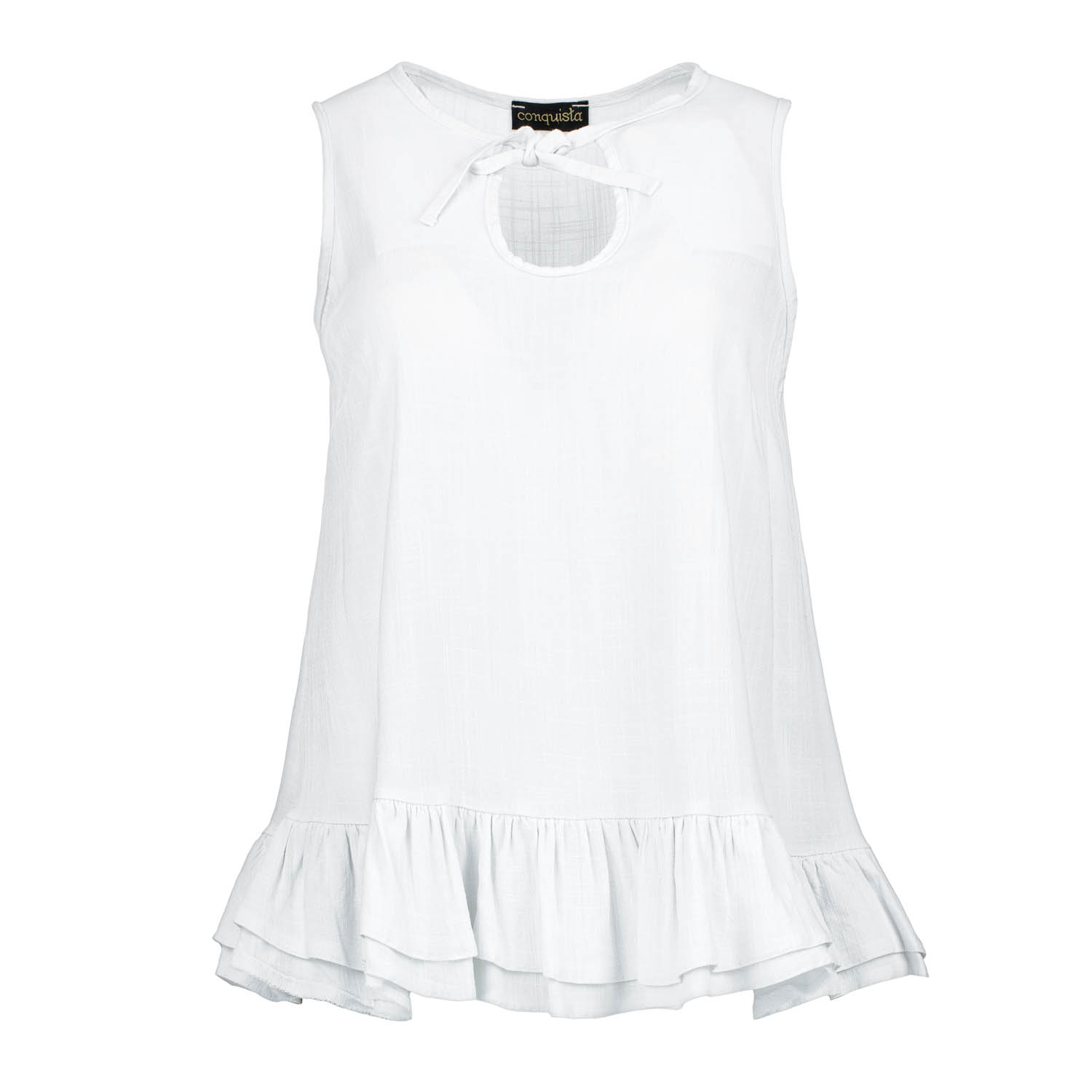 Oberteil mit Schlüssellochausschnitt und Schleife im Schneeglöckchen-Stil