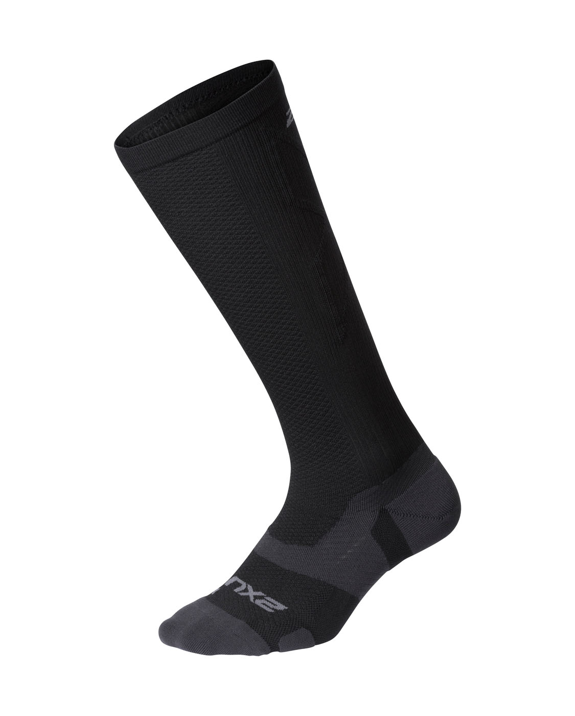 Thumbnail - 2xu leichte Kissen Vollmänner Schwarz/Titan -Socken