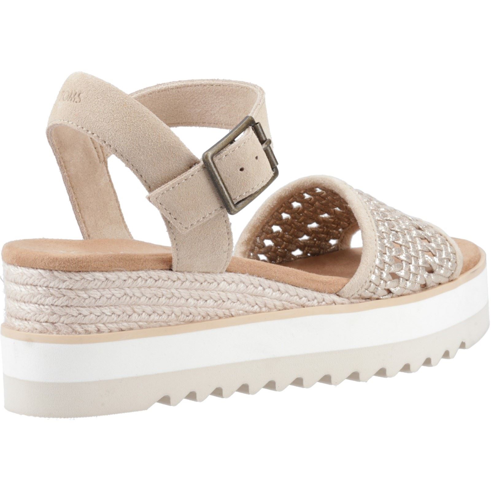 TOMS Diana Leather Sandaler Champagne för kvinnor dam – bild 2