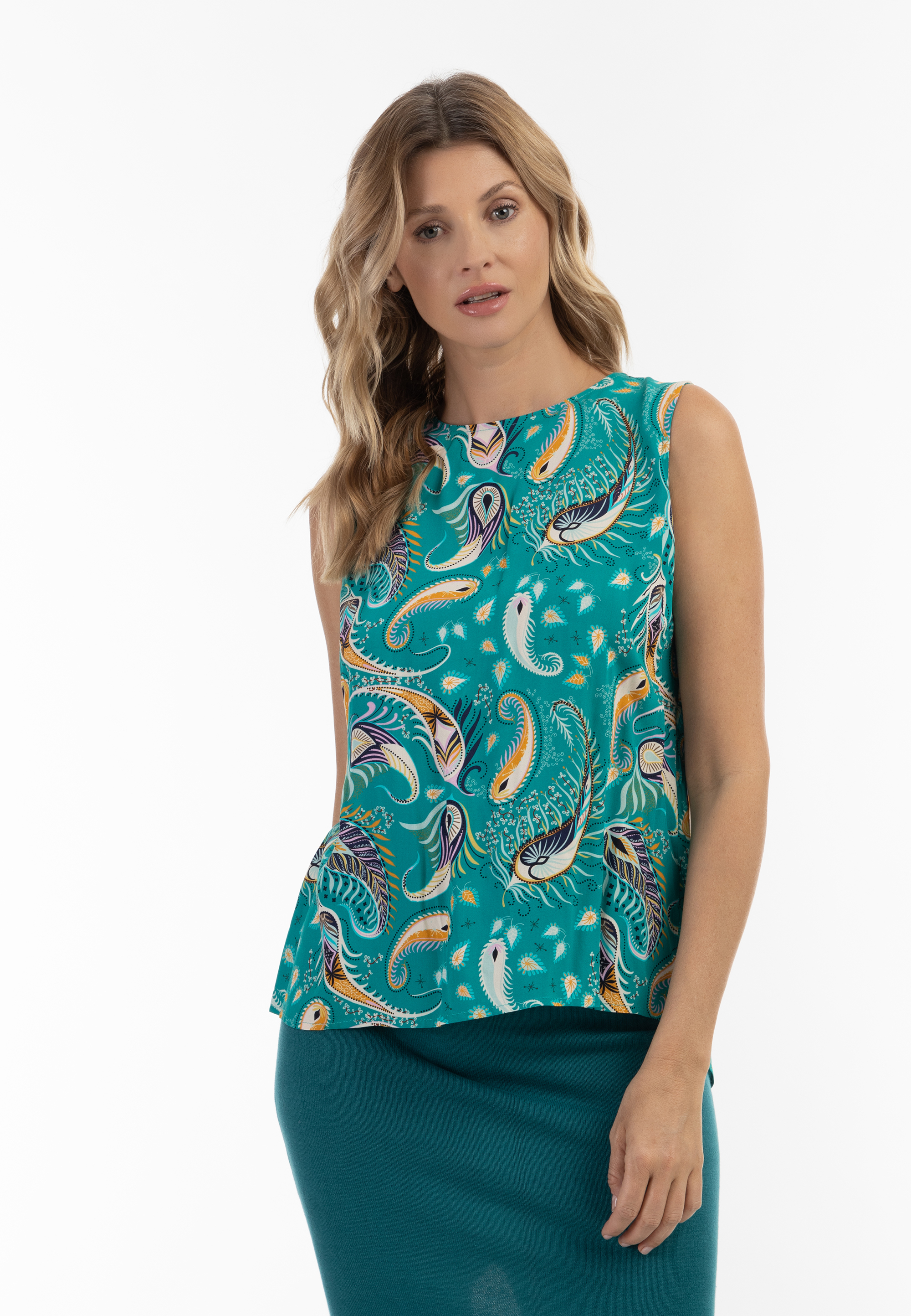 Thumbnail - usha Top chemisier sans manches