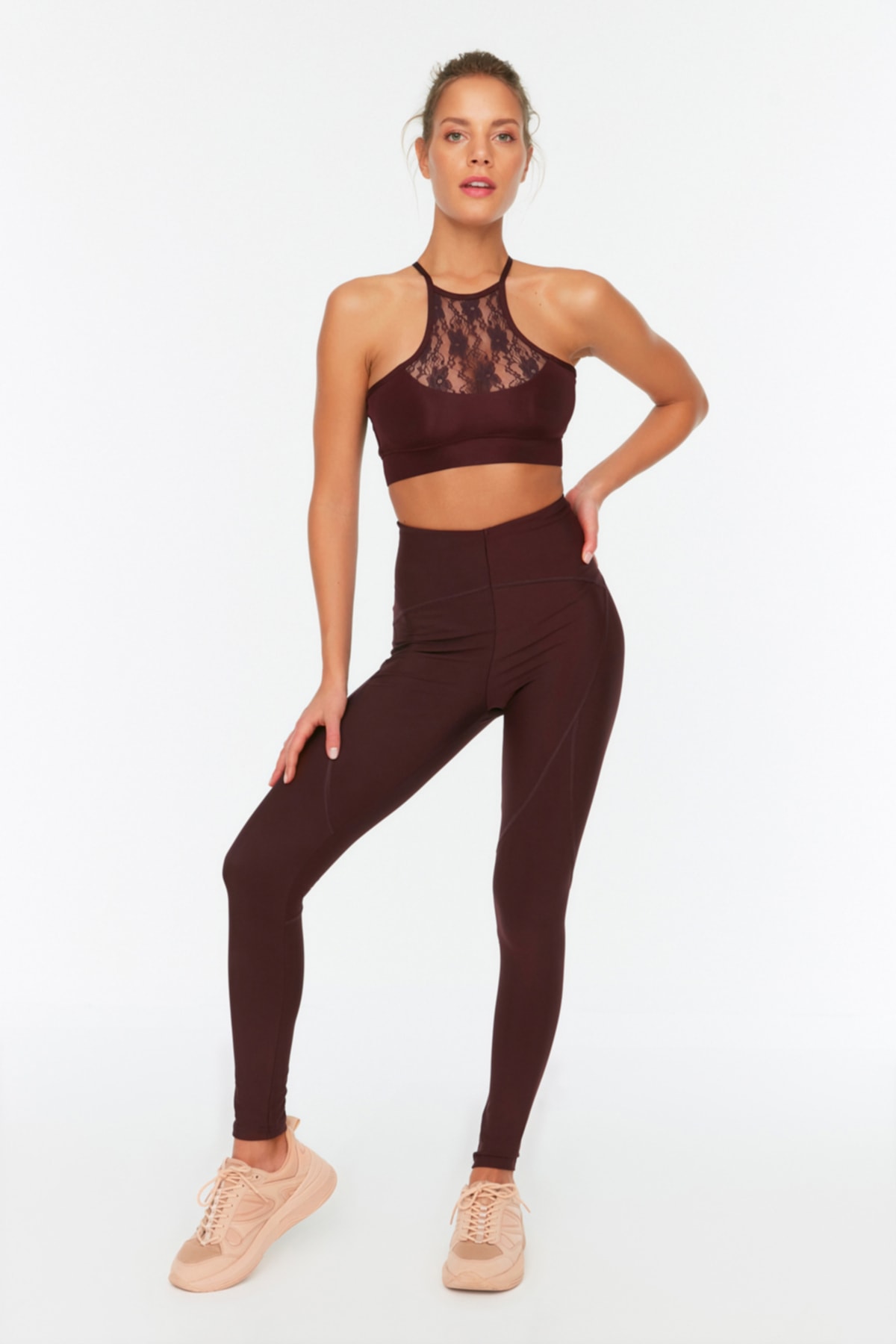 Kvinnors Högmidjade Tight Sportleggings